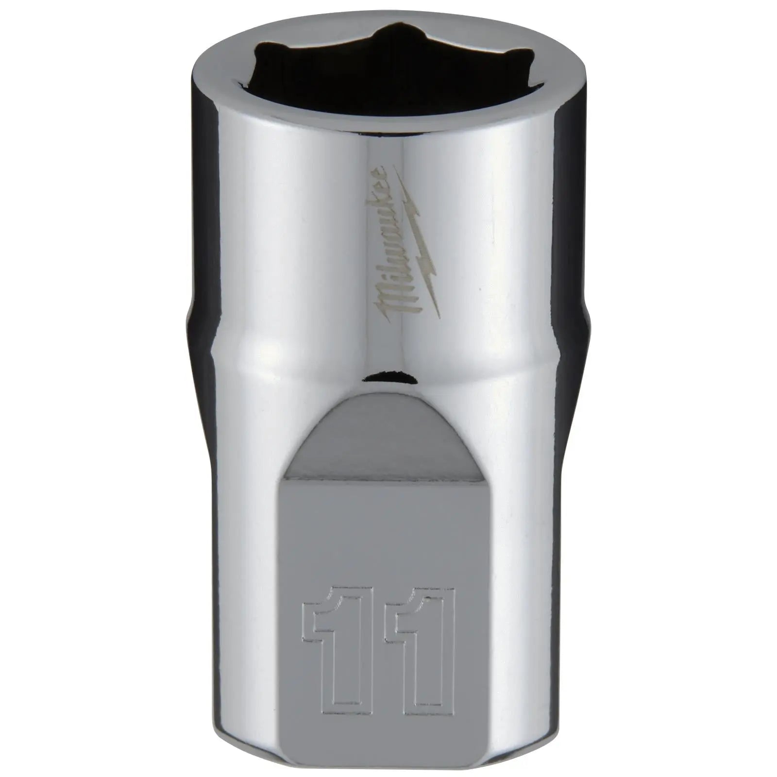 Milwaukee Chrome Socket 3/8" Drive Four Flat Sides Metric Standard 6-24mm Individual White Rose Tools
