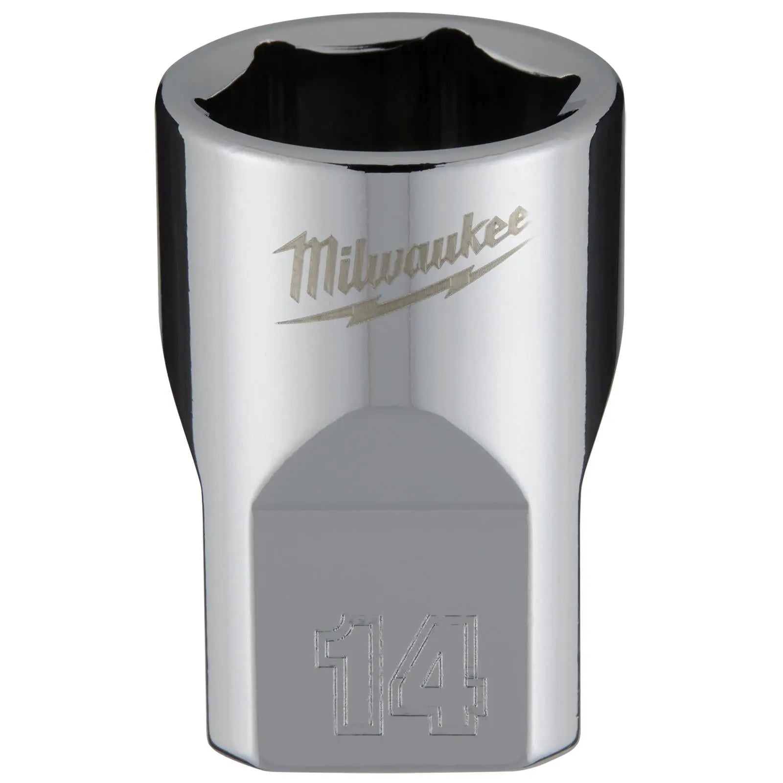 Milwaukee Chrome Socket 3/8" Drive Four Flat Sides Metric Standard 6-24mm Individual White Rose Tools
