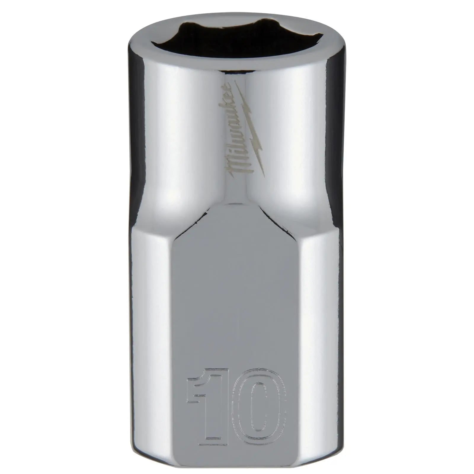Milwaukee Chrome Socket 3/8" Drive Four Flat Sides Metric Standard 6-24mm Individual White Rose Tools