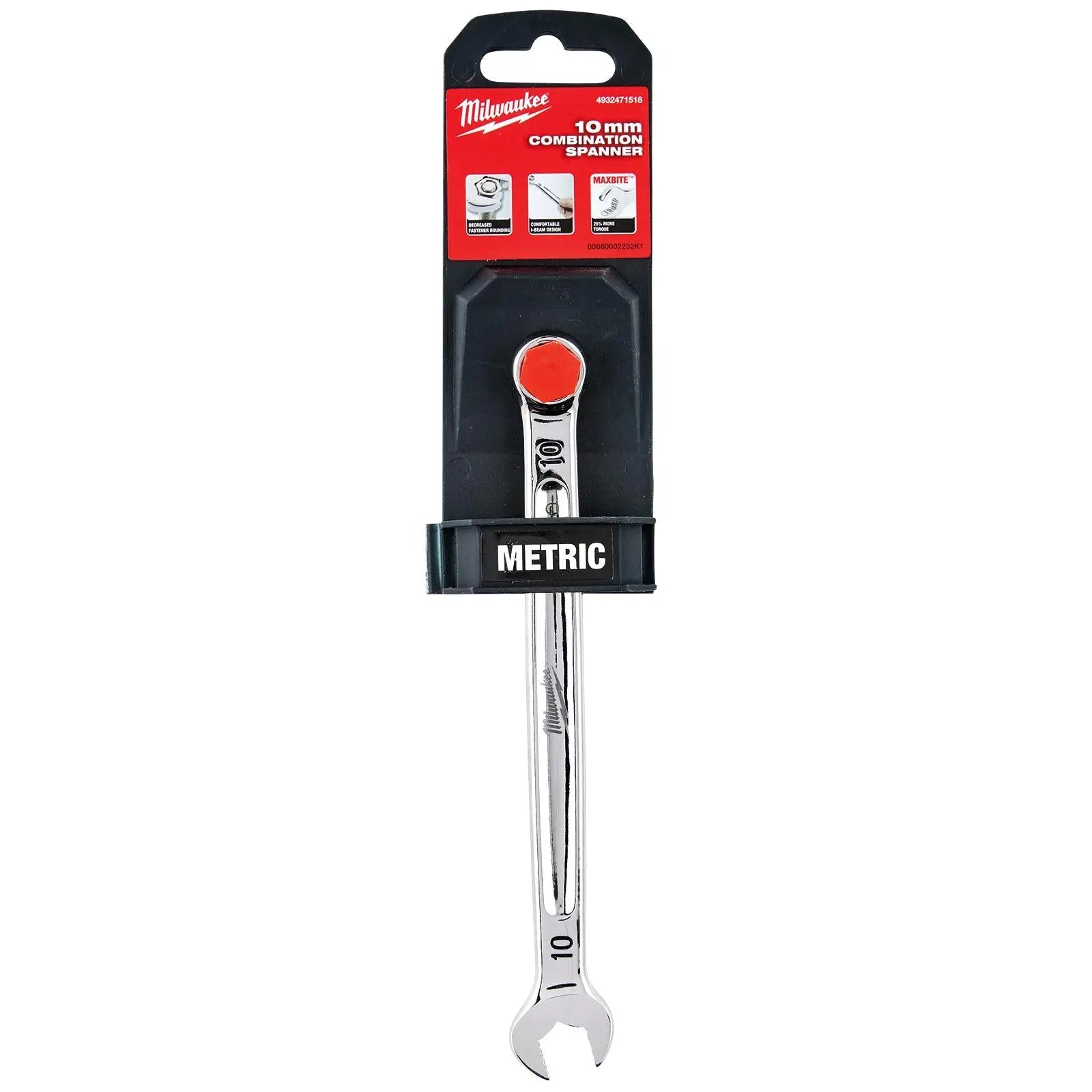 Milwaukee Combination Spanner MAX BITE Open End Ring Spanners - Choose Size White Rose Tools