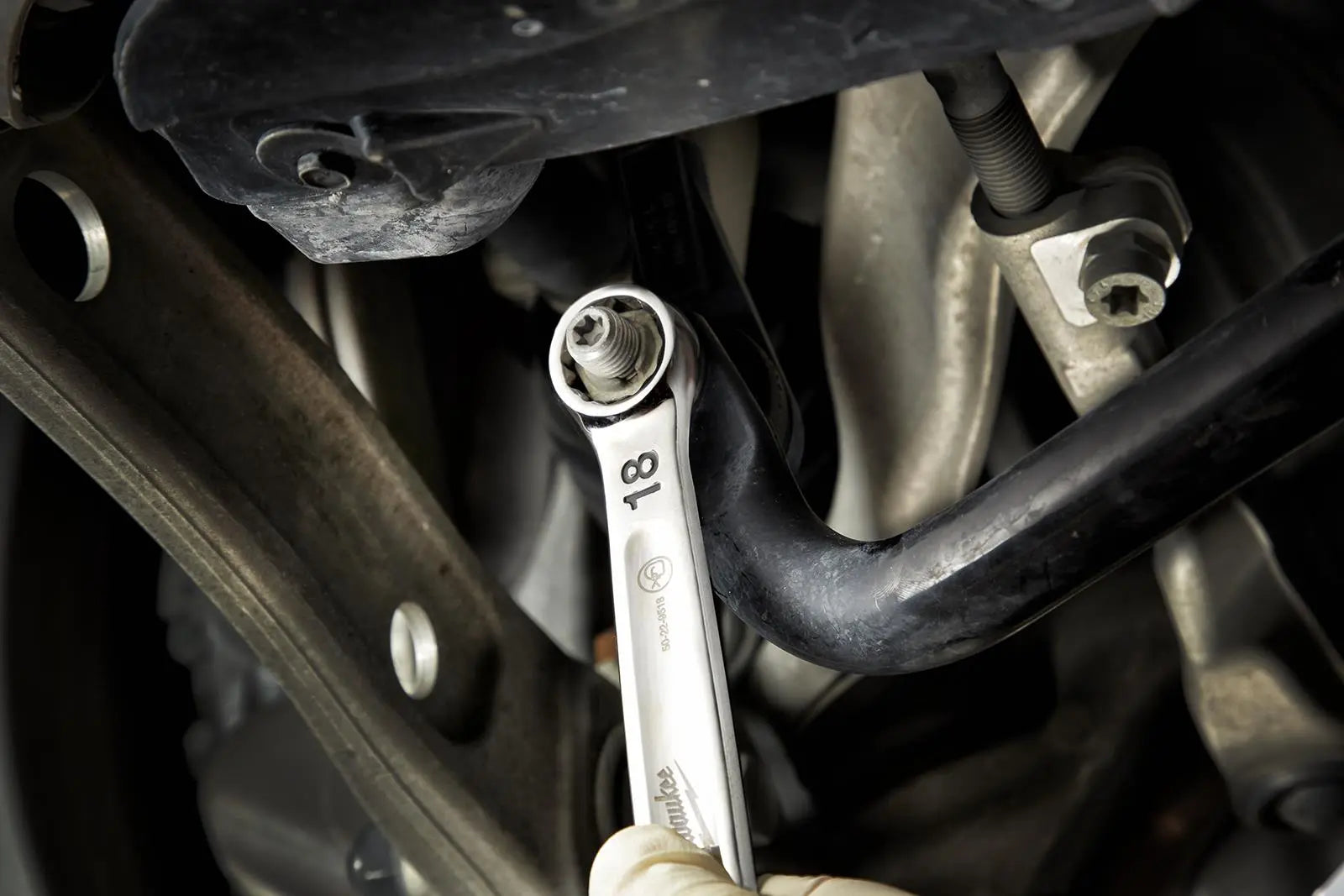 Milwaukee Combination Spanner Set MAX BITE 15 Pieces 8 - 22mm  White Rose Tools