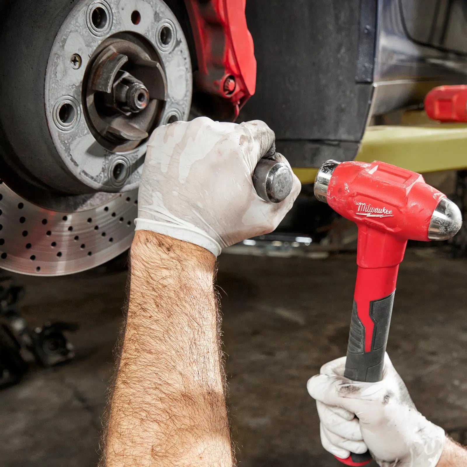 Milwaukee Dead Blow Ball Pein Hammer 450g 16oz White Rose Tools