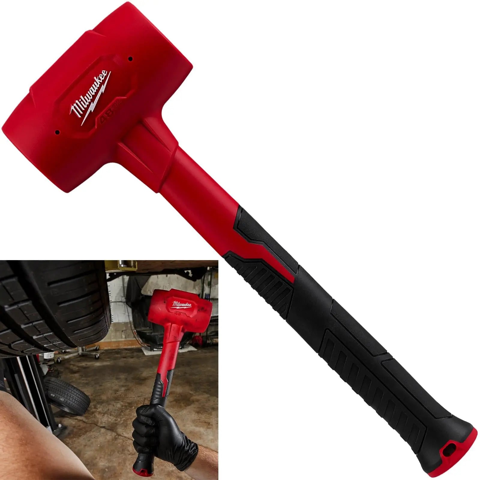 Milwaukee Dead Blow Hammer 1360g 48oz  White Rose Tools