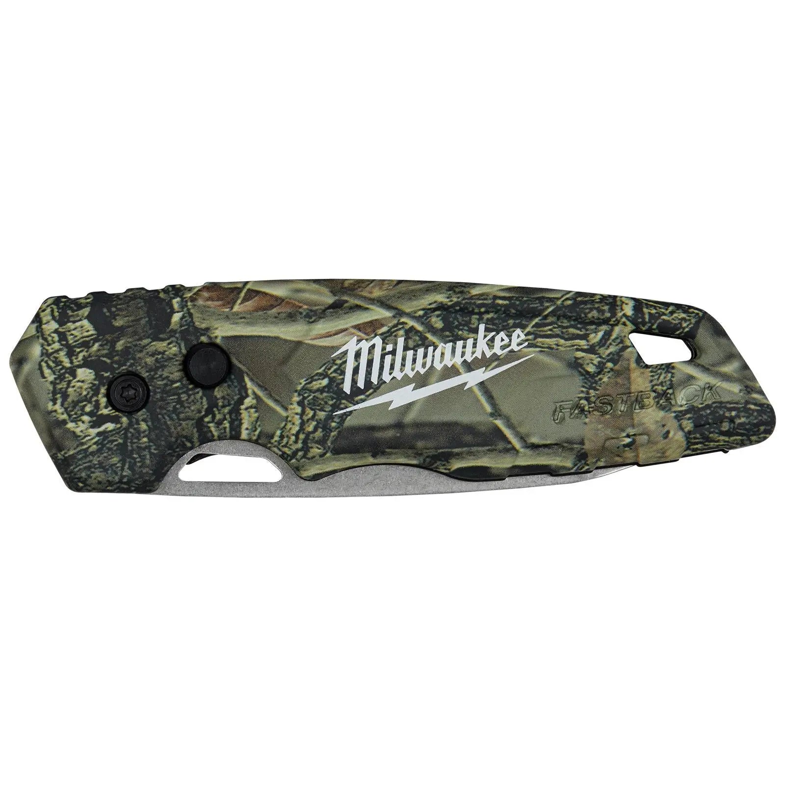 Milwaukee FASTBACK Folding Knife Camo  White Rose Tools