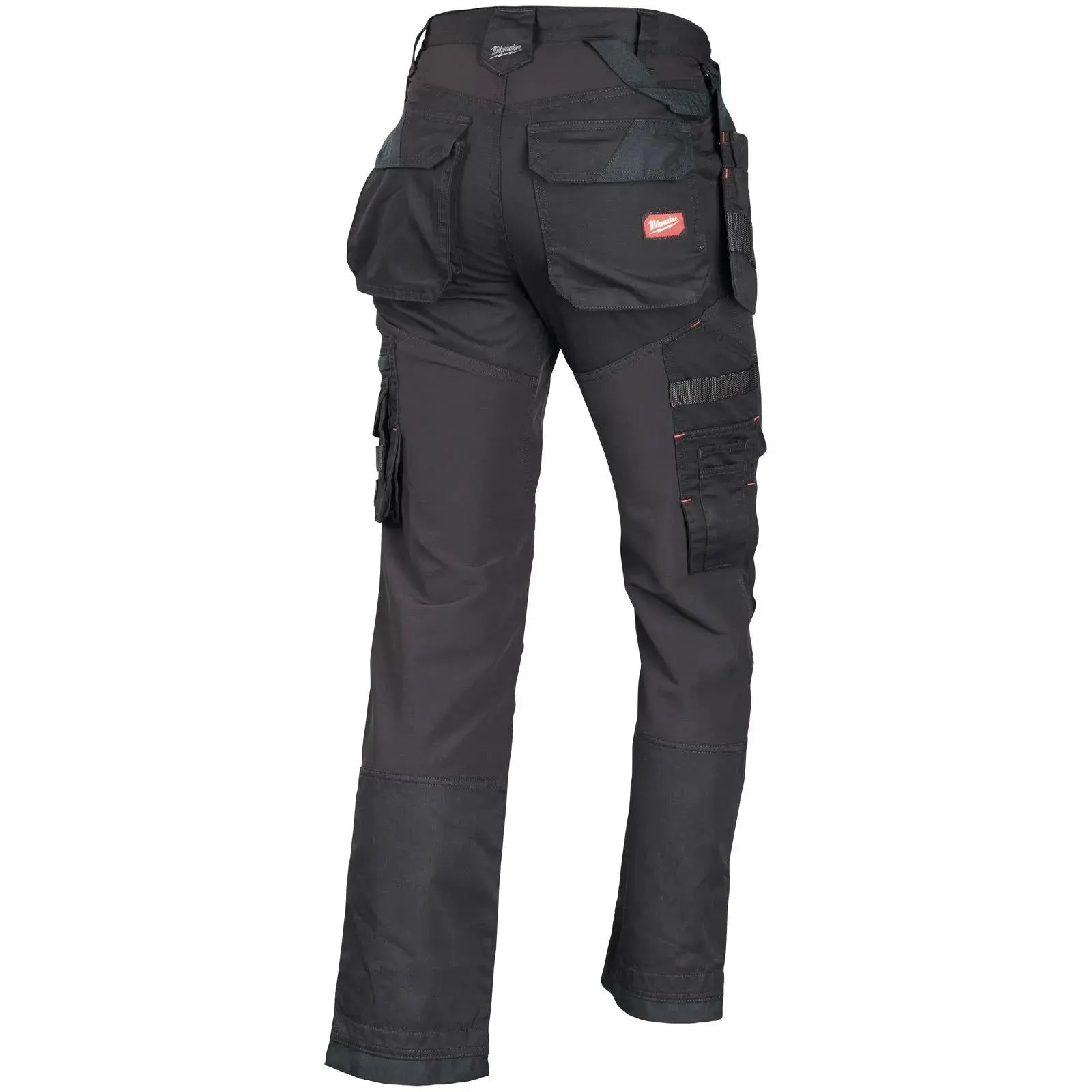 Milwaukee FREEFLEX Work Pants Trousers Black - Choose Size White Rose Tools