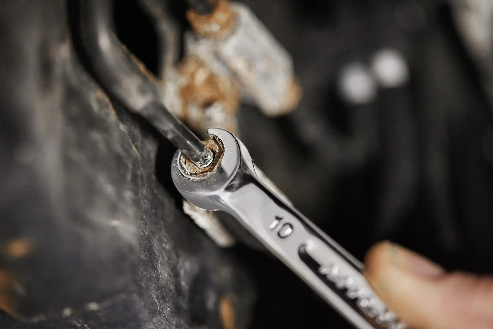 Milwaukee Flare Nut Brake Pipe Spanner Set 6 Piece Metric 8-22mm White Rose Tools