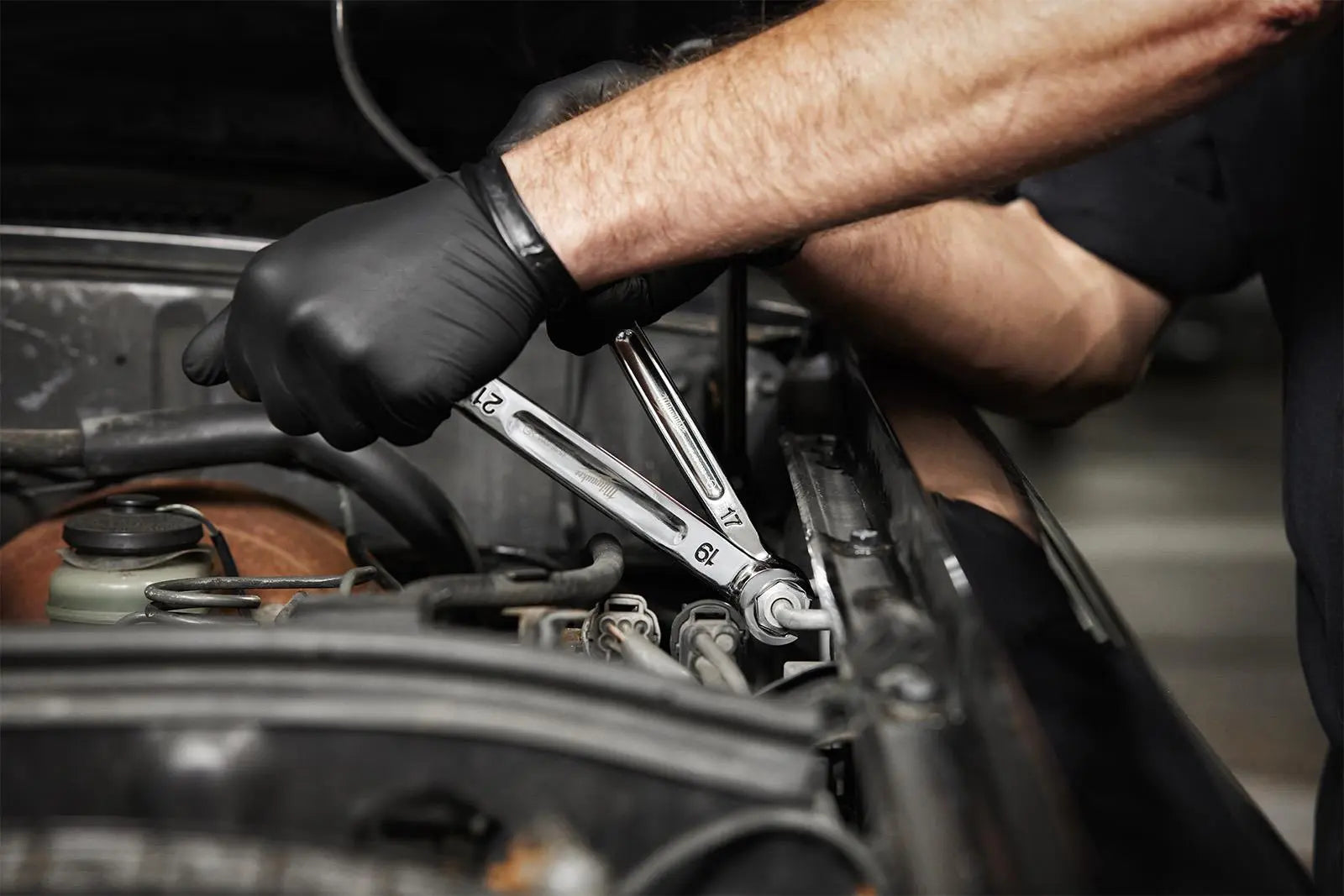 Milwaukee Flare Nut Brake Pipe Spanner Set 6 Piece Metric 8-22mm White Rose Tools