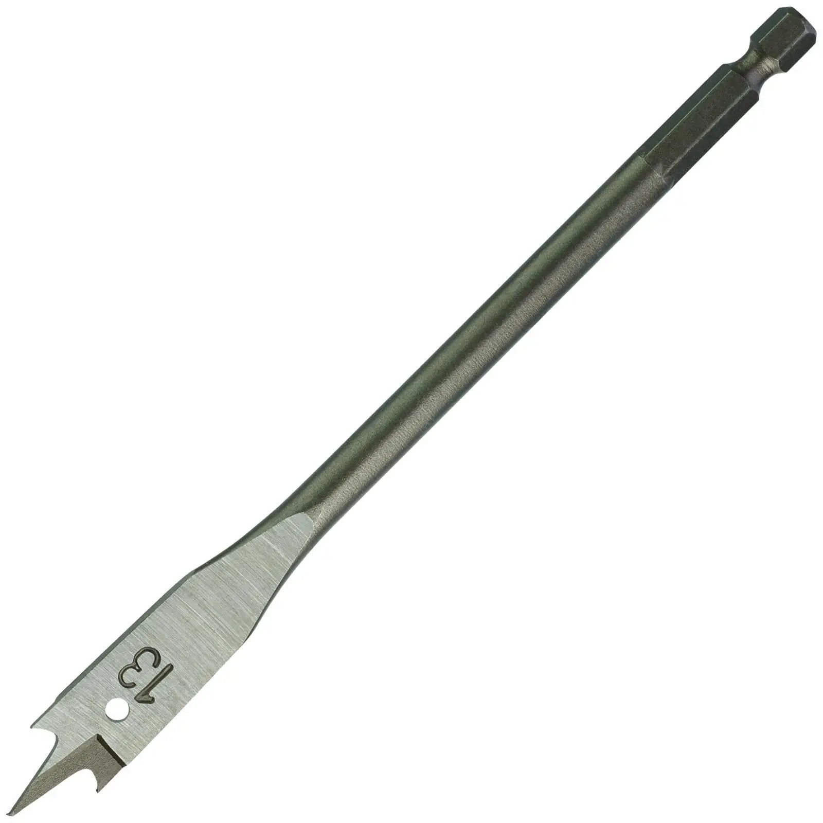 Milwaukee Flat Wood Boring Drill Bits 152mm Length 1/4" Hex Shank