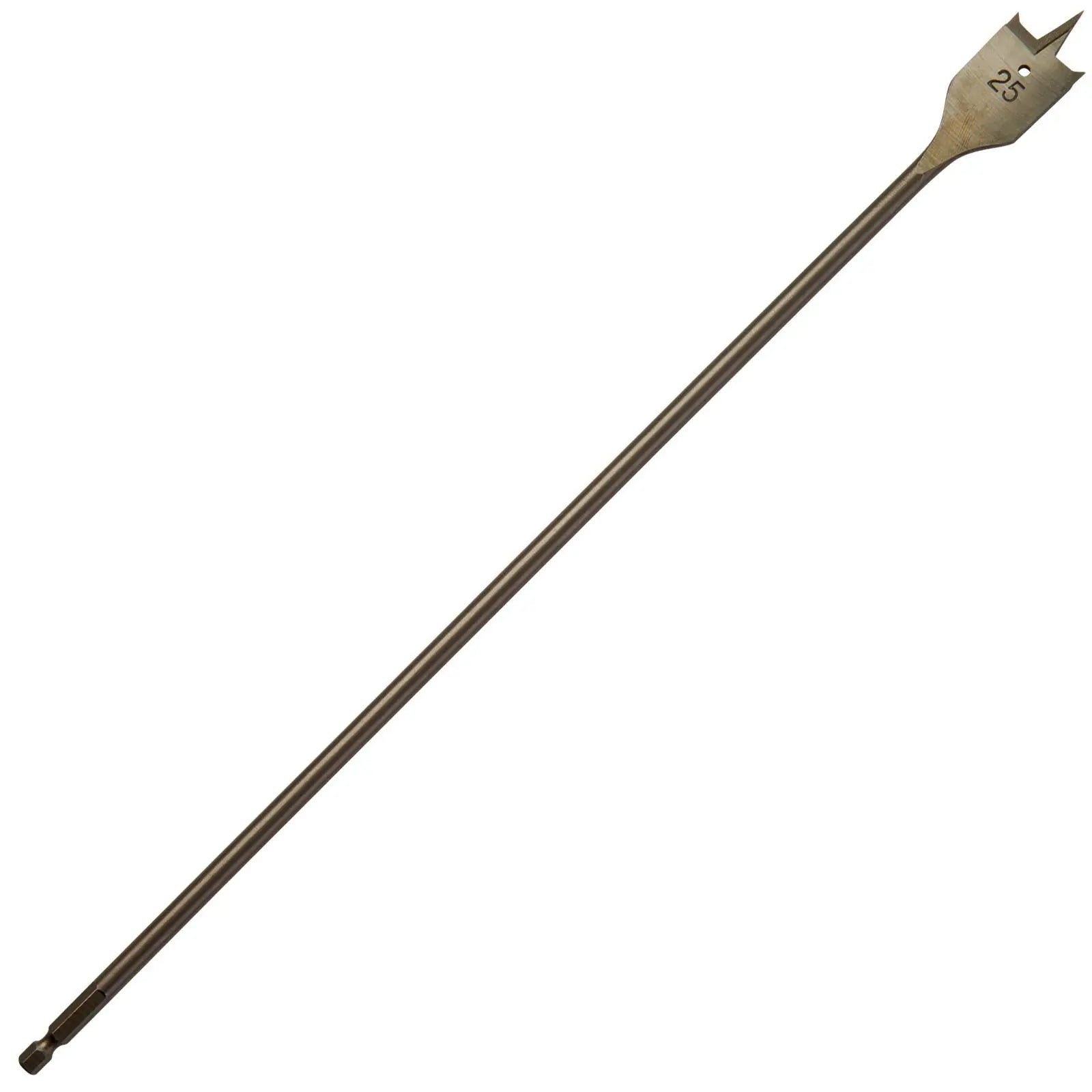 Milwaukee Flat Wood Boring Drill Bits 400mm Length 1/4" Hex Shank