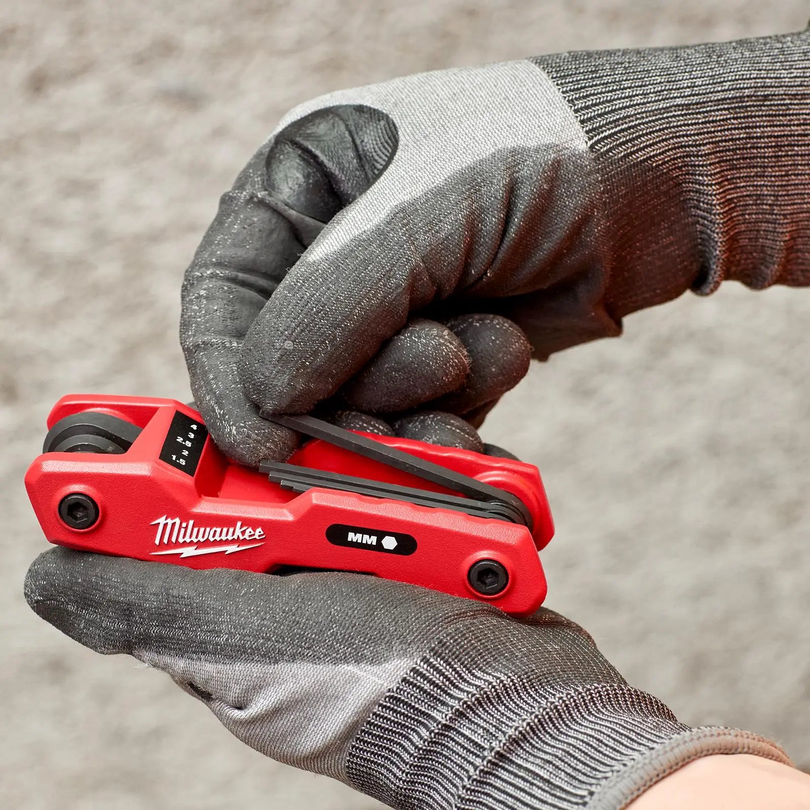 Milwaukee Folding Hex Key Set 8 Piece Metric 1.5-8mm White Rose Tools