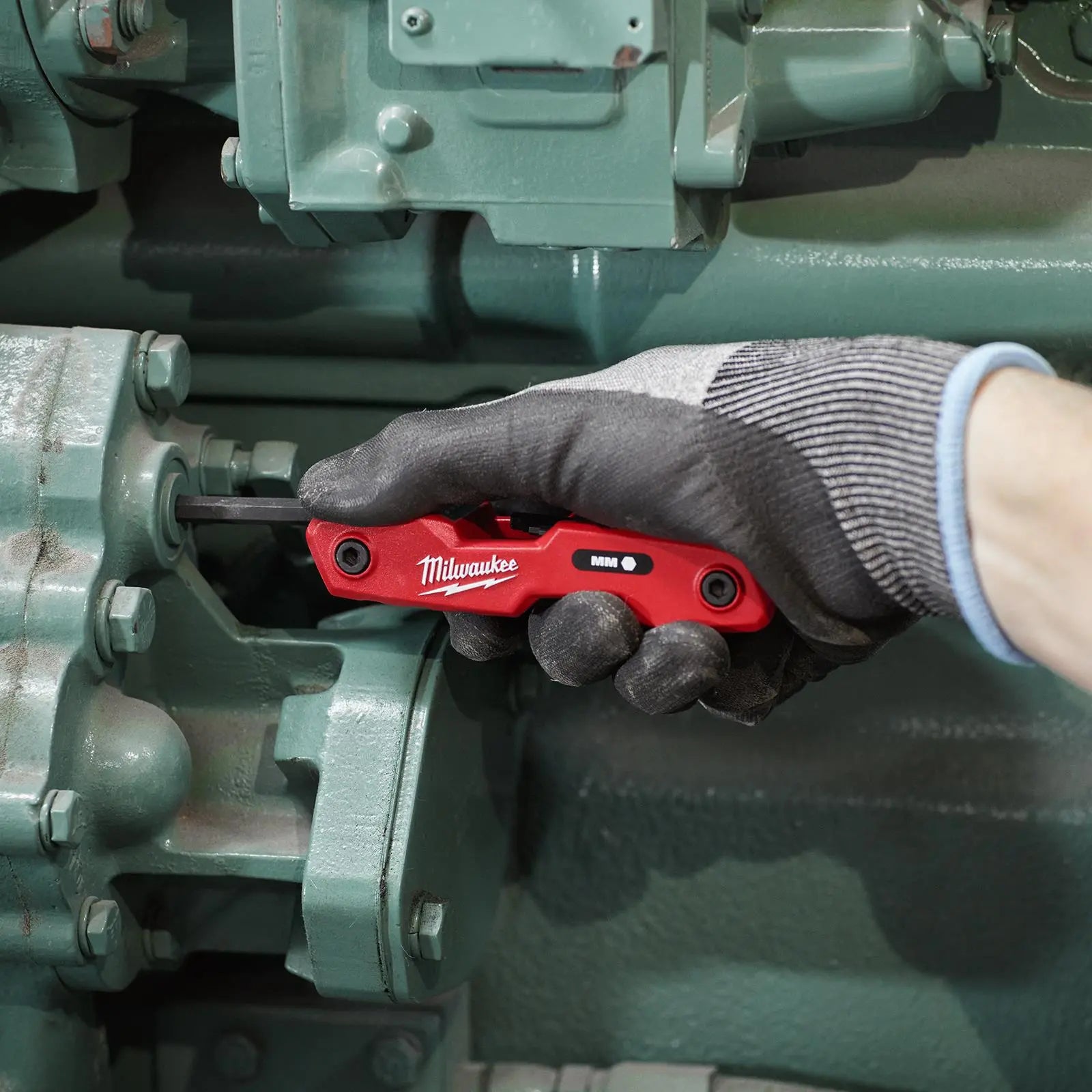 Milwaukee Folding Hex Key Set 8 Piece Metric 1.5-8mm White Rose Tools