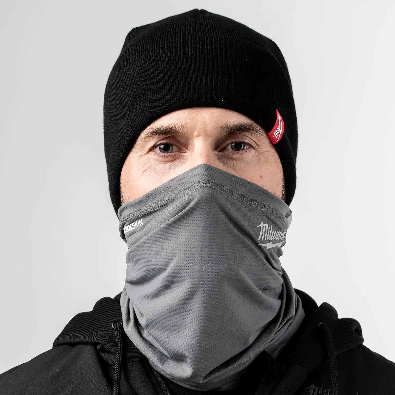 Milwaukee Grey Performance Neck Gaiter and Face Mask White Rose Tools