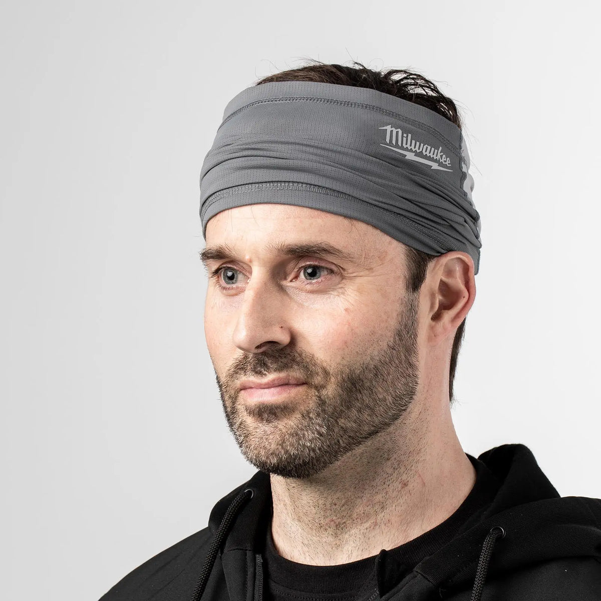 Milwaukee Grey Performance Neck Gaiter and Face Mask White Rose Tools