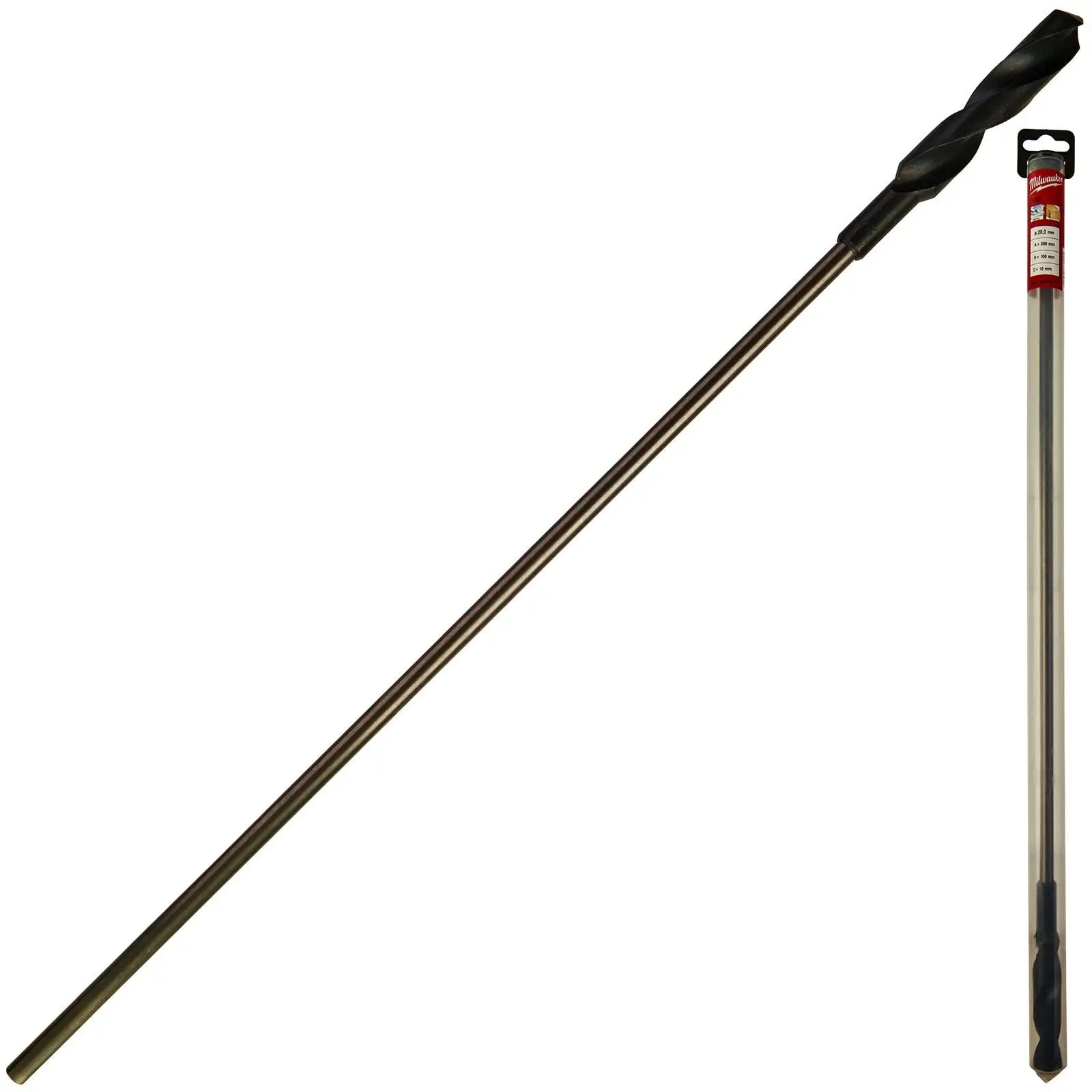 Milwaukee HSS Cable Drill Bit Wood Plasterboard Metal Channel 20 x 600mm White Rose Tools