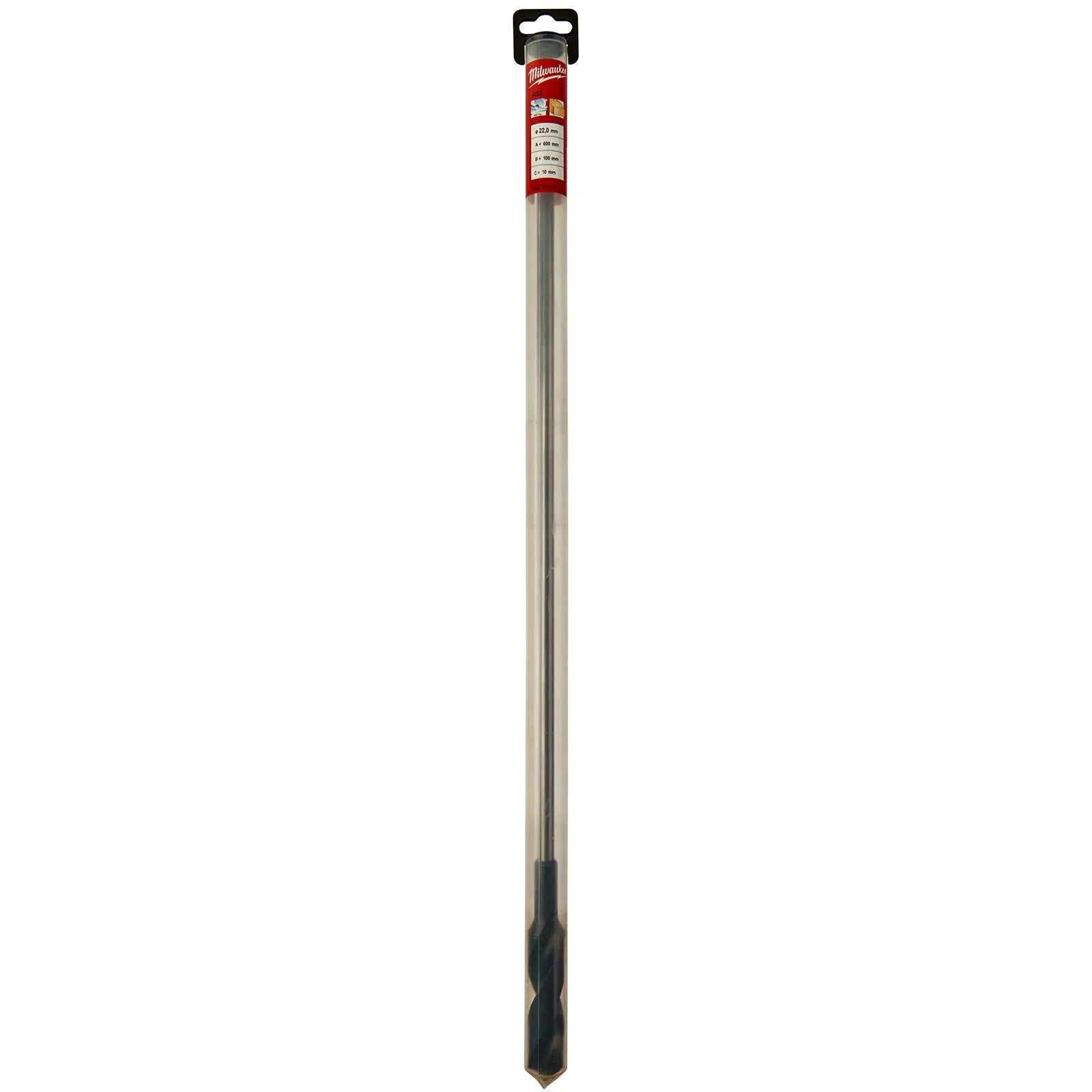 Milwaukee HSS Cable Drill Bit Wood Plasterboard Metal Channel 22 x 600mm White Rose Tools
