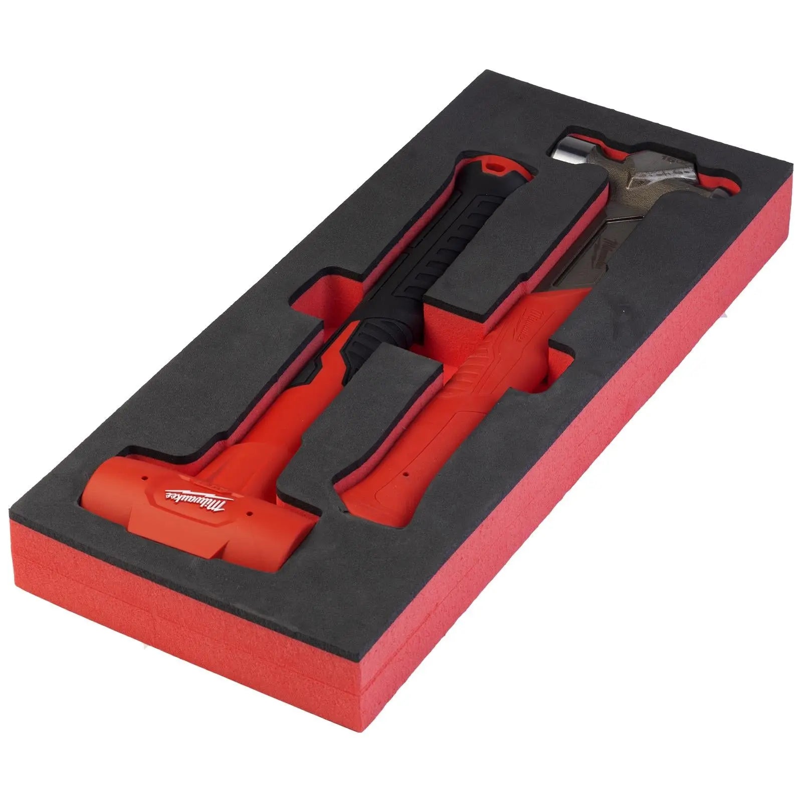 Milwaukee Hammer Set EVA Foam Insert 2 Piece Ball Pein Dead Blow Hammers  White Rose Tools