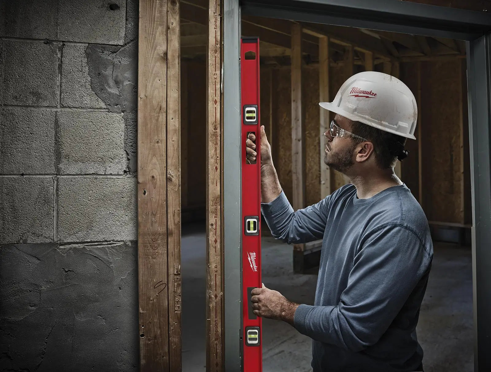 Milwaukee I-Beam Spirit Level Magnetic 120cm 48in