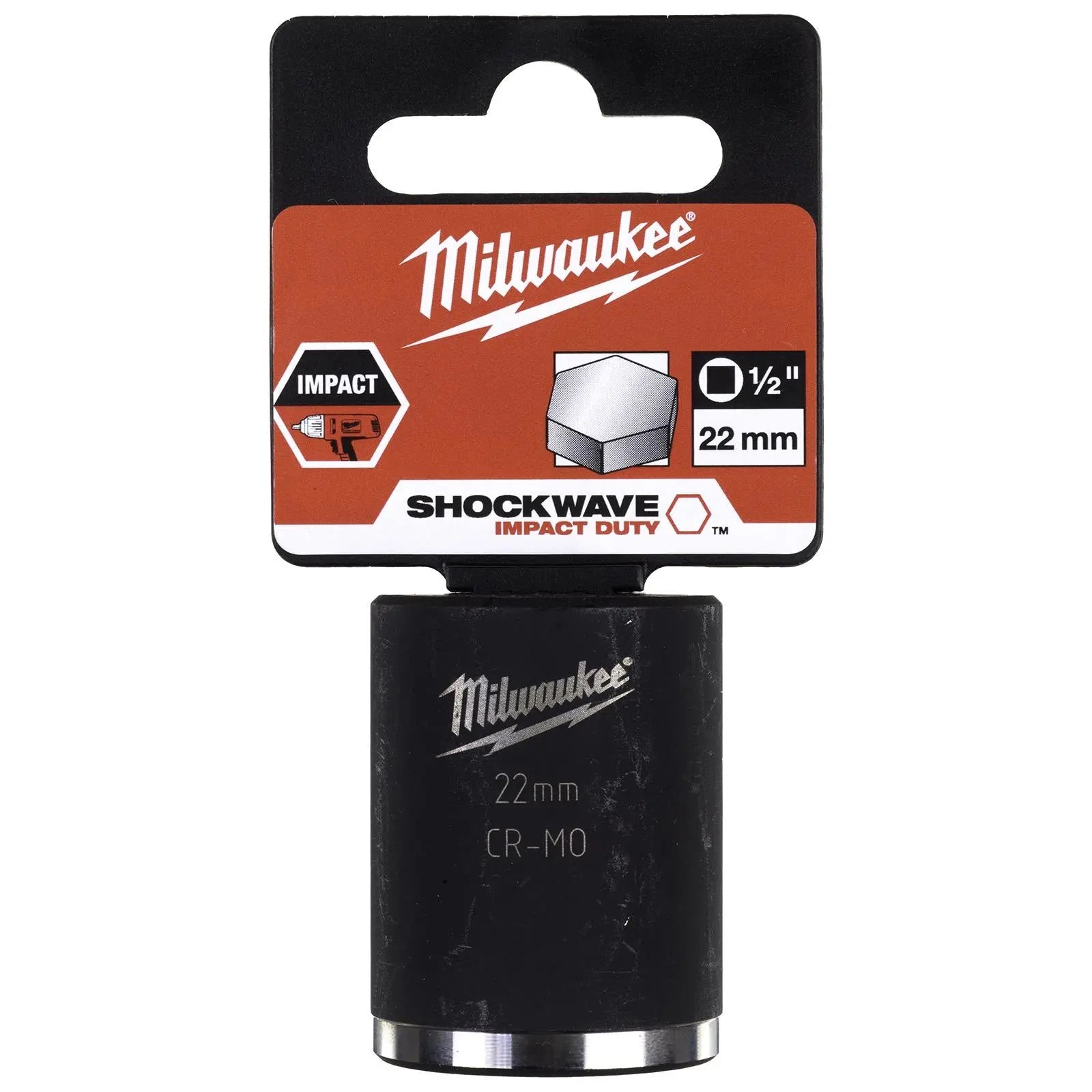 Milwaukee Impact Sockets 1/2" Drive Shockwave Impact Duty