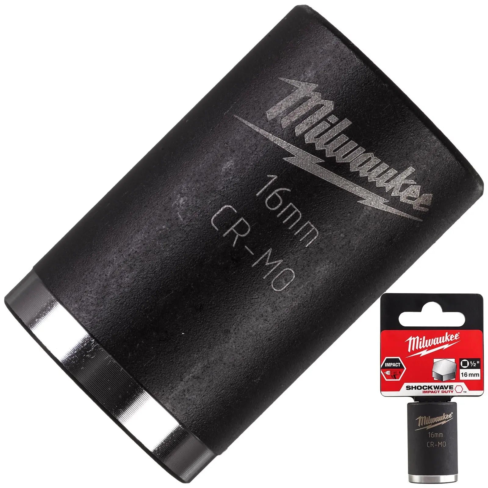 Milwaukee Impact Sockets 1/2" Drive Shockwave Impact Duty