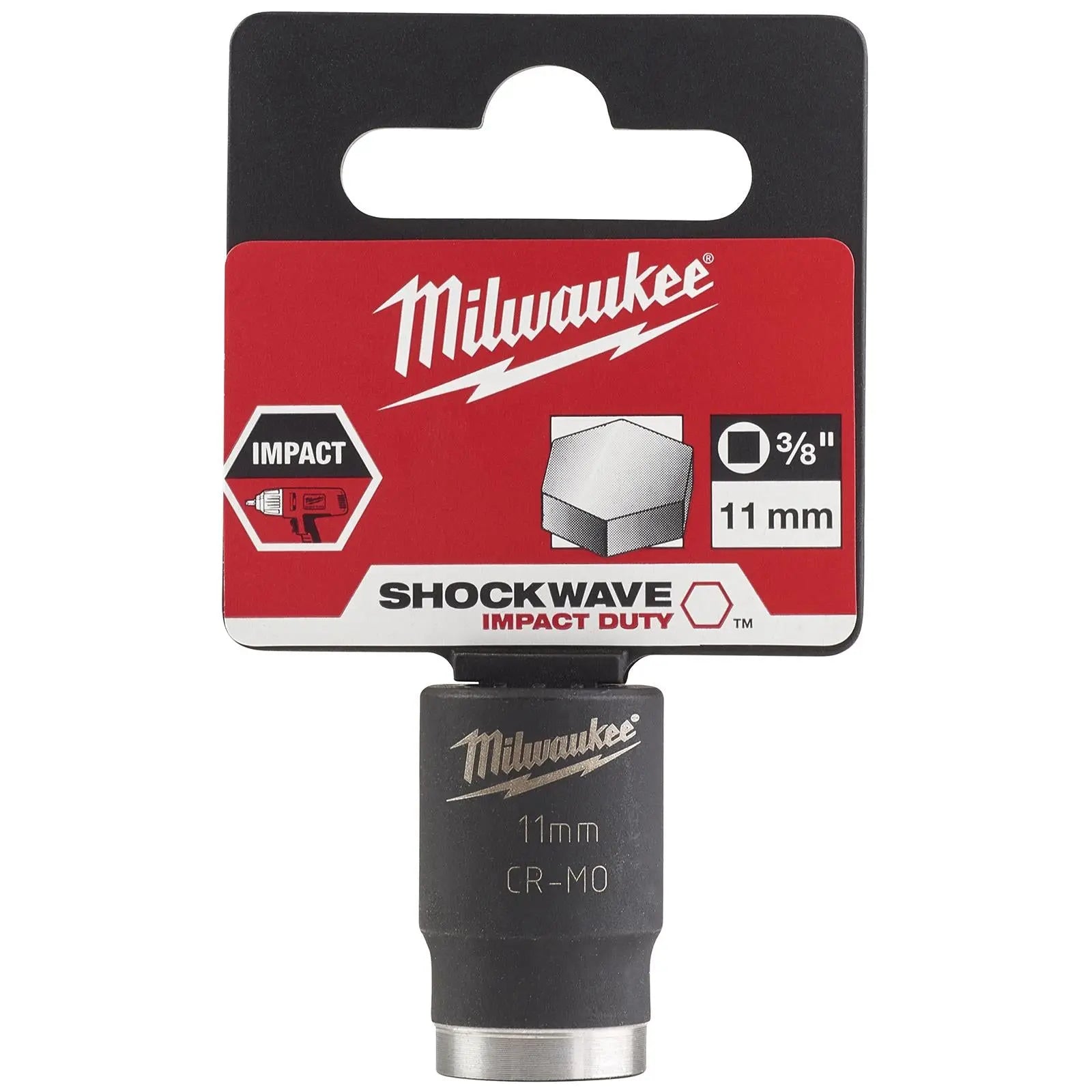 Milwaukee Impact Sockets 3/8" Drive Shockwave Impact Duty