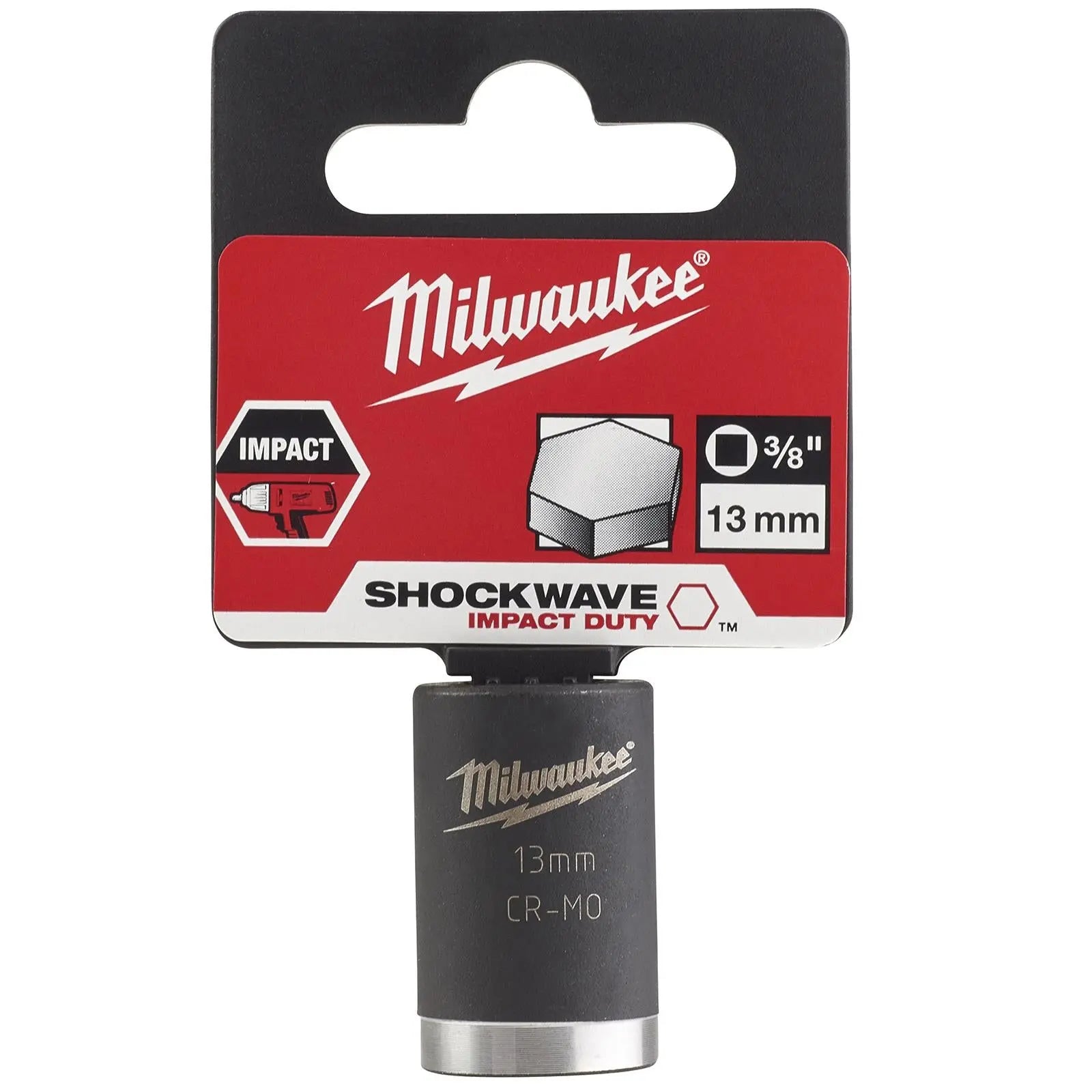 Milwaukee Impact Sockets 3/8" Drive Shockwave Impact Duty