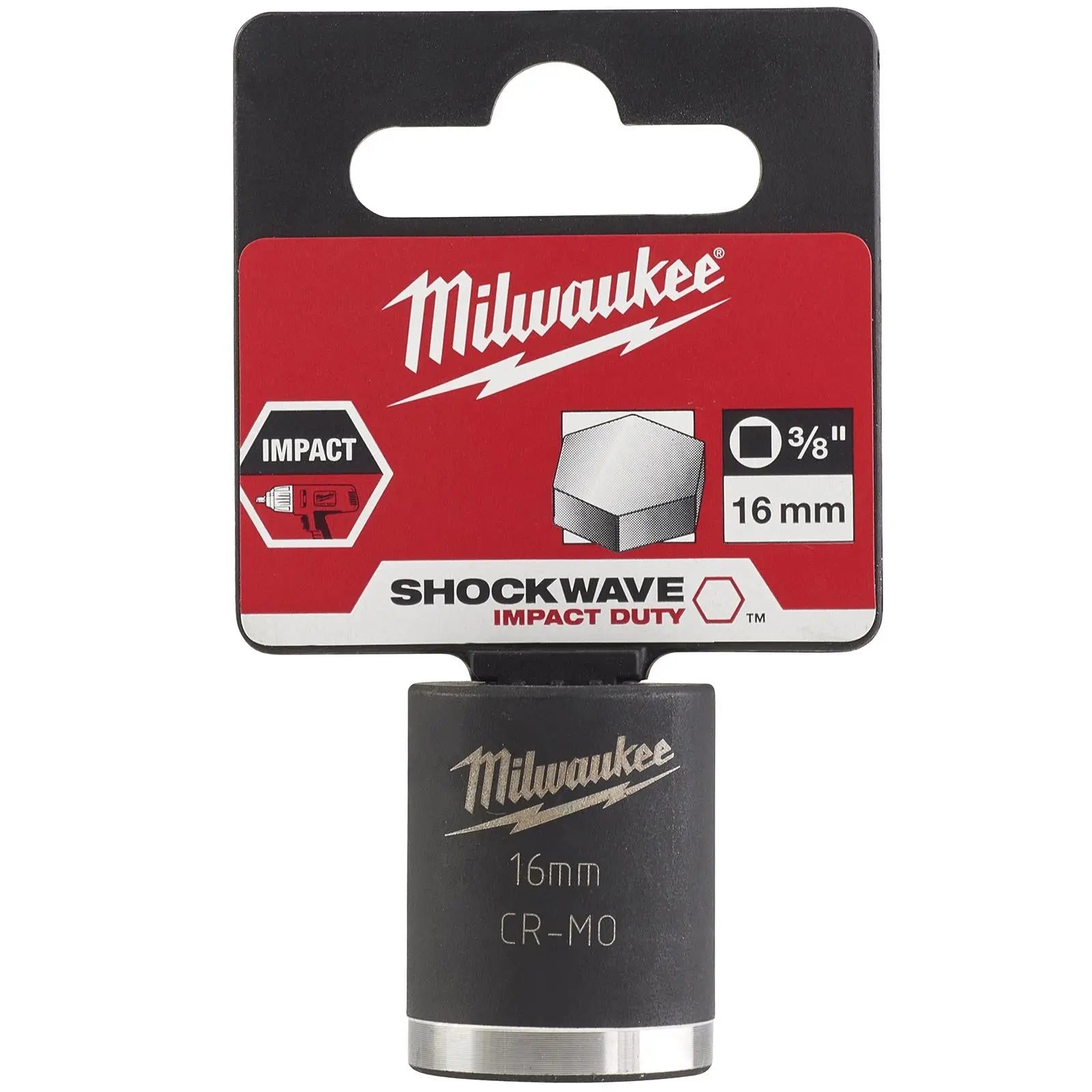 Milwaukee Impact Sockets 3/8" Drive Shockwave Impact Duty