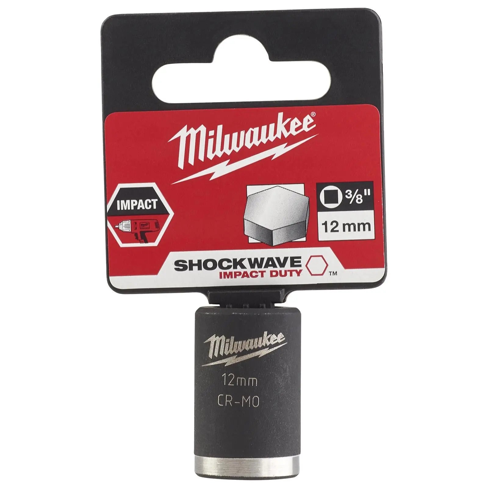 Milwaukee Impact Sockets 3/8" Drive Shockwave Impact Duty
