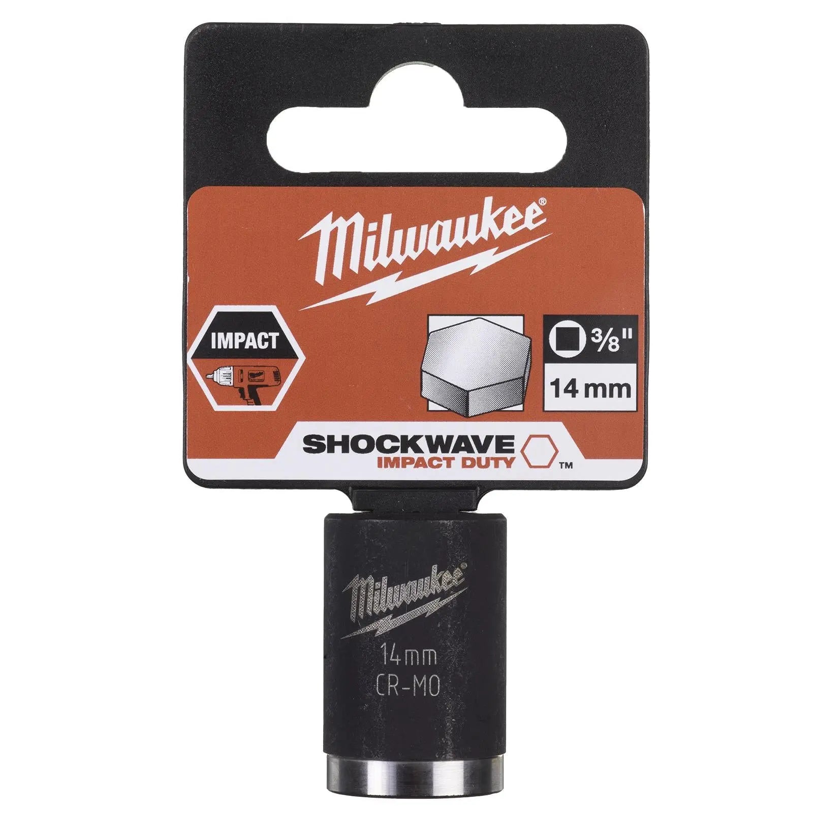Milwaukee Impact Sockets 3/8" Drive Shockwave Impact Duty