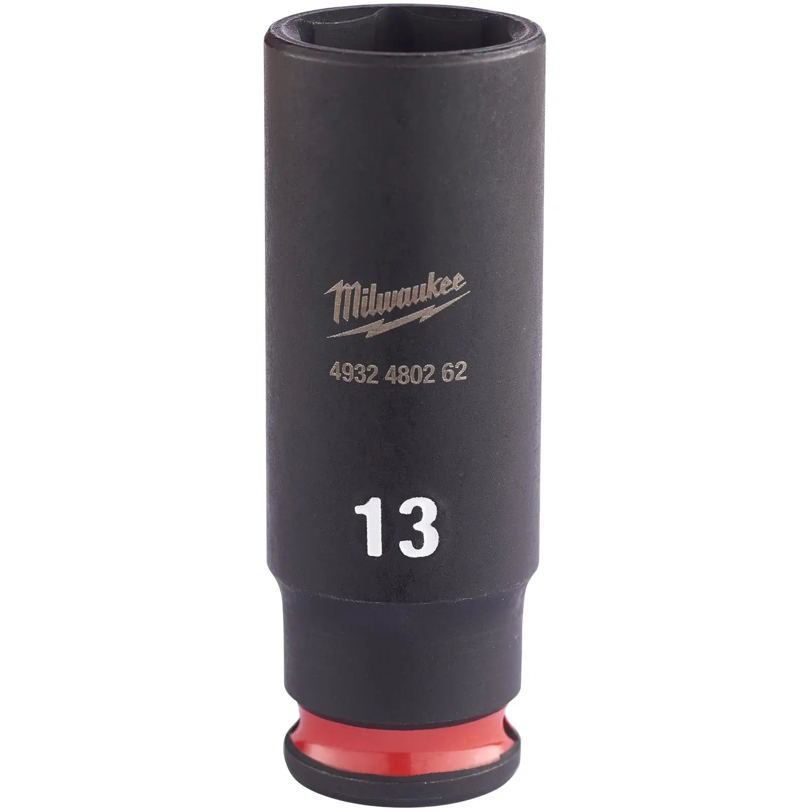Milwaukee Impact Sockets Deep 1/4" Drive 4-13mm SHOCKWAVE Impact Duty
