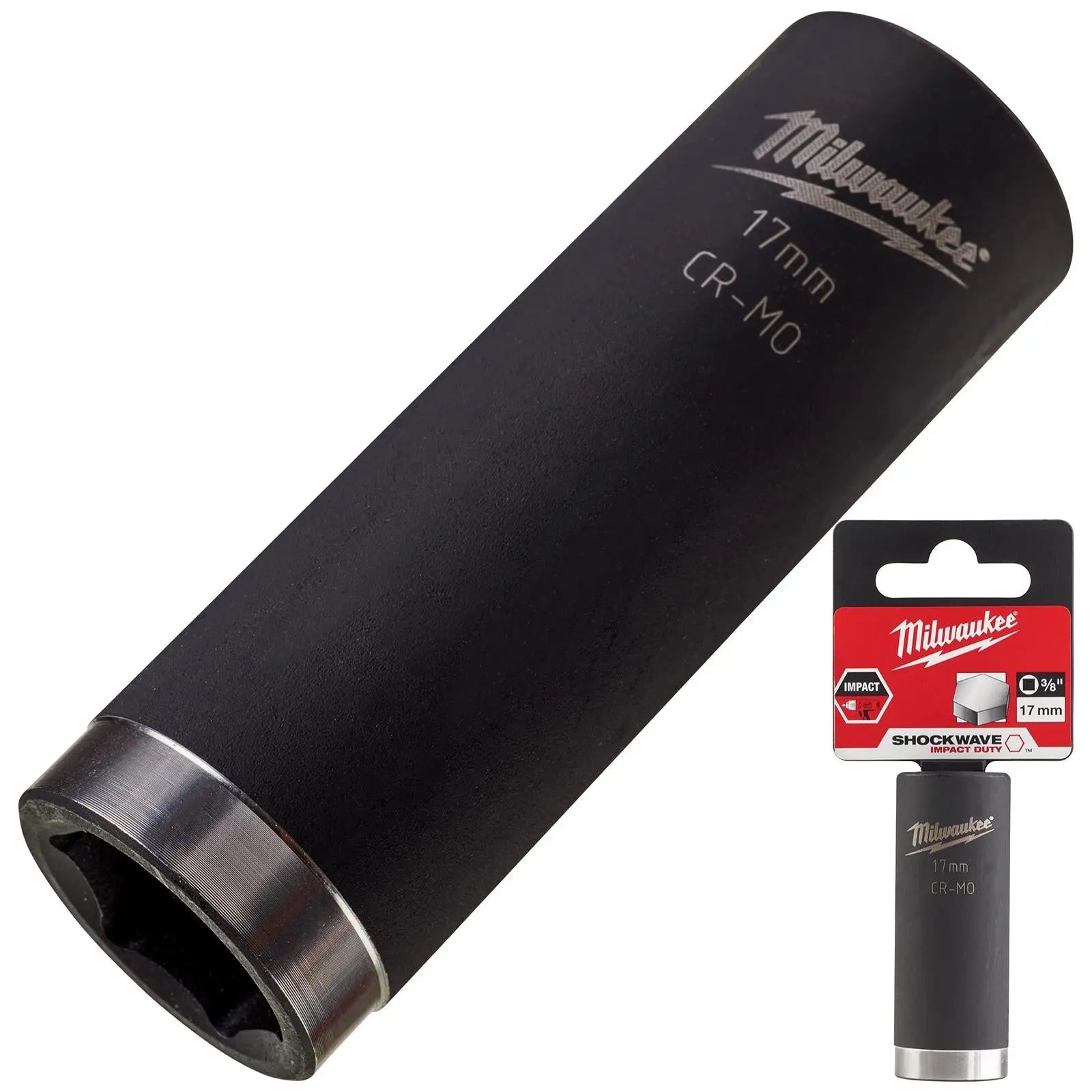 Milwaukee Impact Sockets Deep 3/8" Drive Shockwave Impact Duty