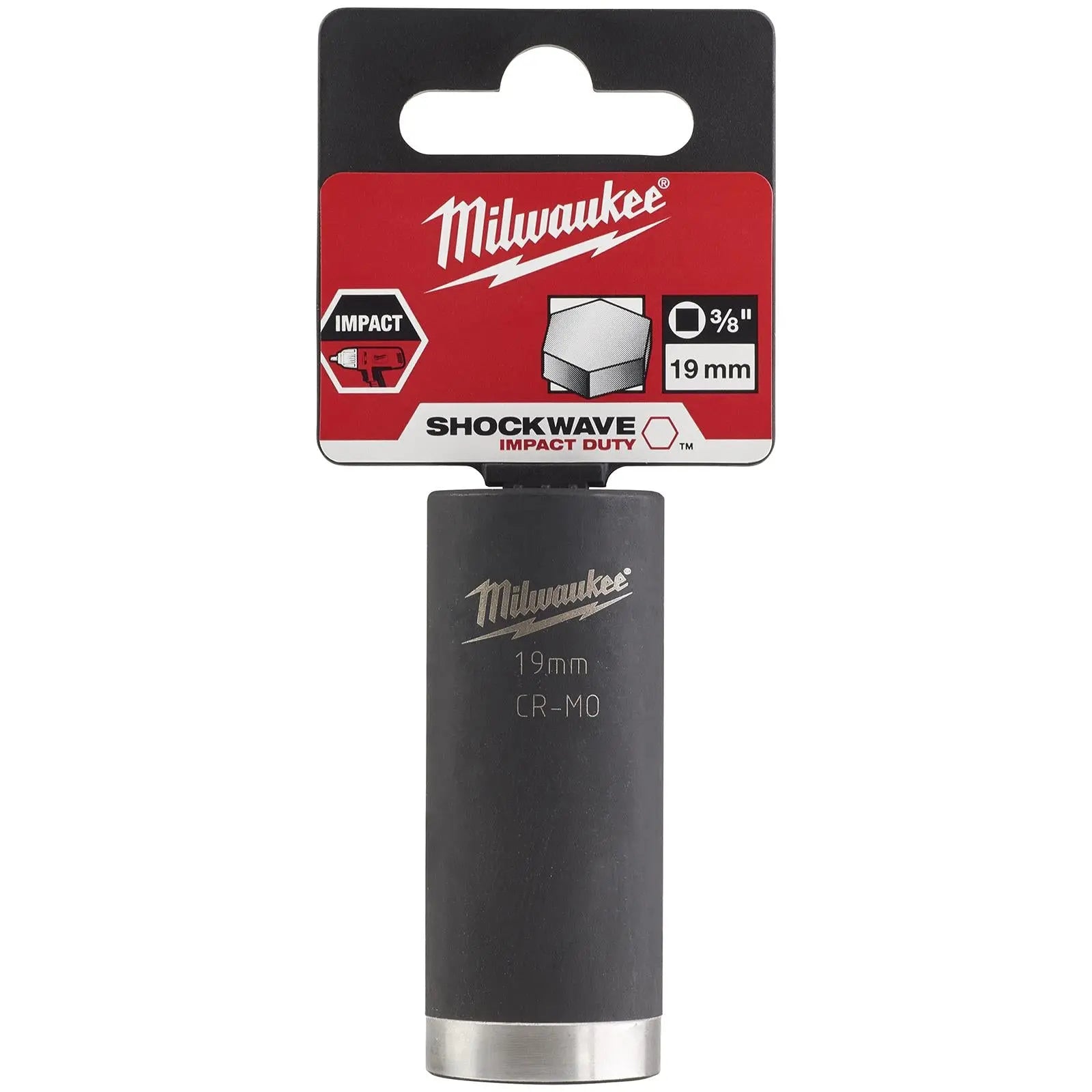 Milwaukee Impact Sockets Deep 3/8" Drive Shockwave Impact Duty