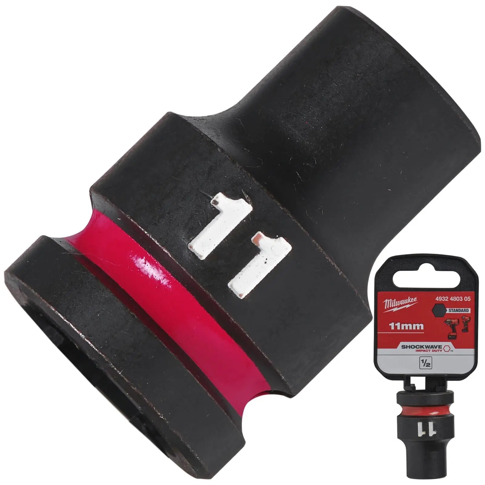 Milwaukee Impact Sockets Standard 1/2" Drive 8-32mm SHOCKWAVE Impact Duty
