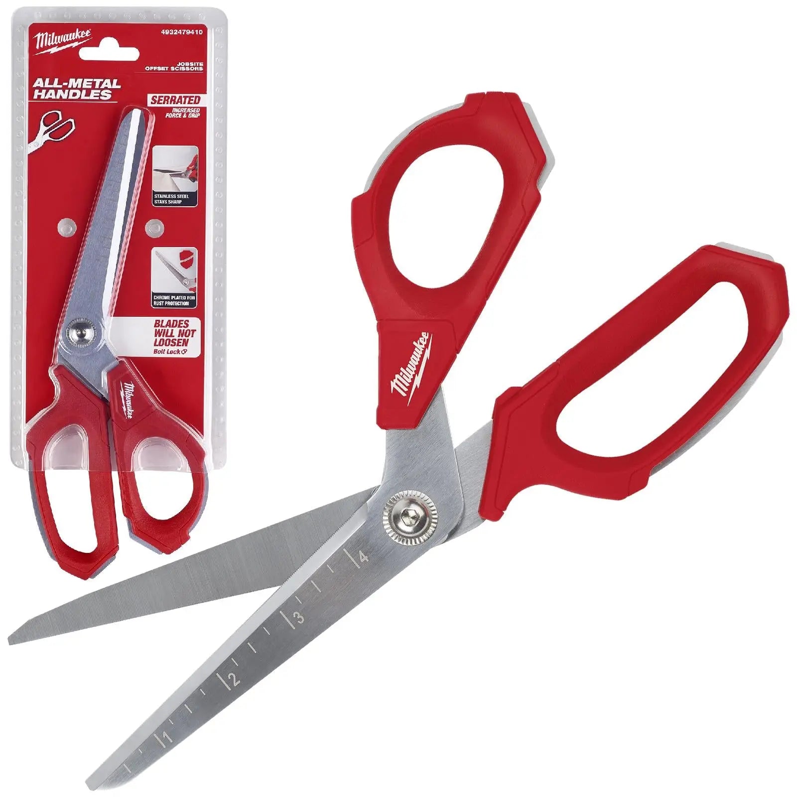 Milwaukee Jobsite Offset Scissors 115mm Blade