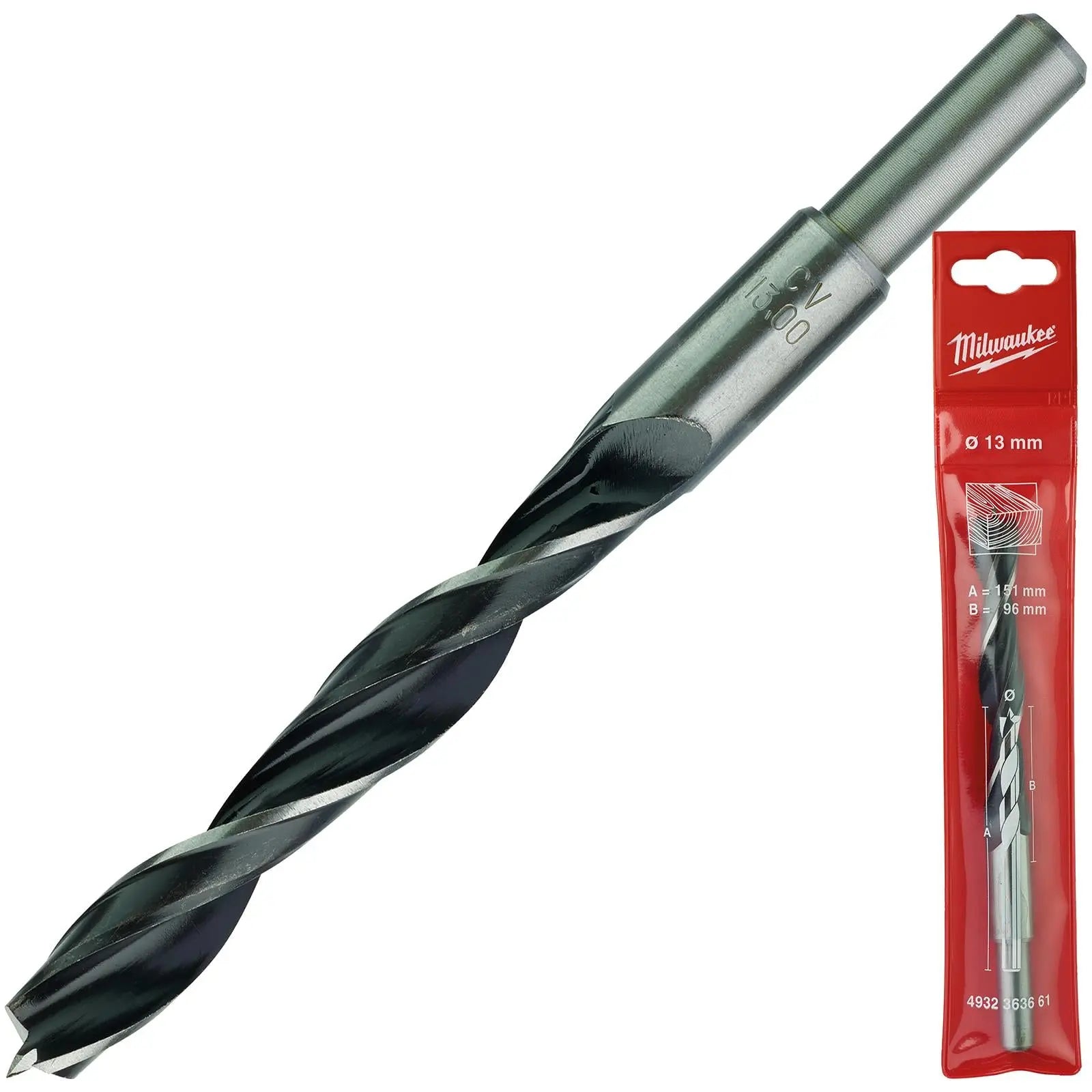 Milwaukee Lip and Spur Brad Point Wood Drill Bits