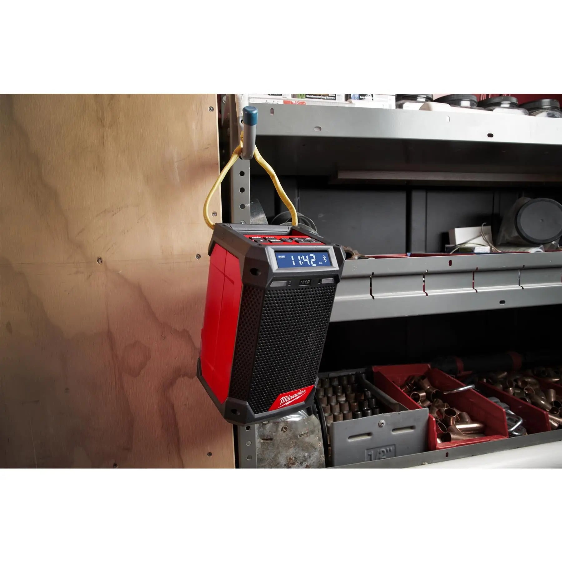 Milwaukee M12 12V Cordless Radio Charger DAB+ Bare Unit M12RCDAB+-0 White Rose Tools