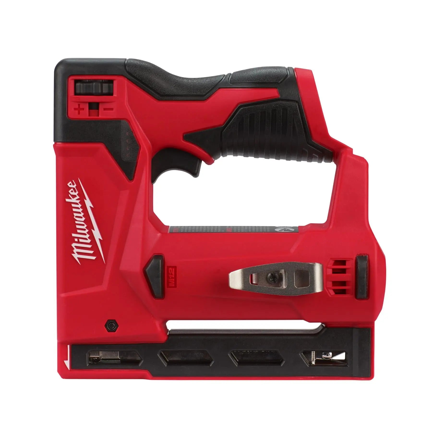Milwaukee M12 12V Sub Compact Cordless Stapler Bare Unit M12BST-0 White Rose Tools