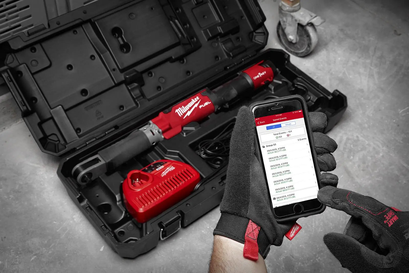 Milwaukee M12 FUEL 1/2" Digital Torque Wrench Kit One-Key 12V M12ONEFTR12-201C White Rose Tools