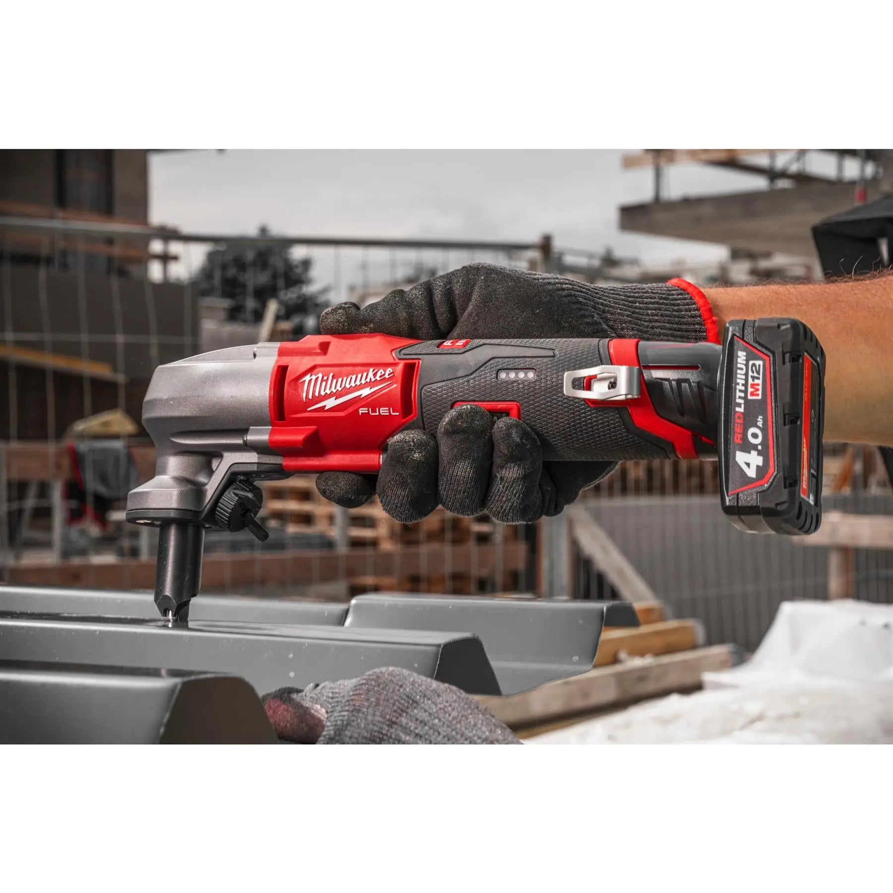 Milwaukee M12 Fuel 12V 1.6mm Cordless Nibbler in HD Box Bare Unit M12FN16-0X White Rose Tools