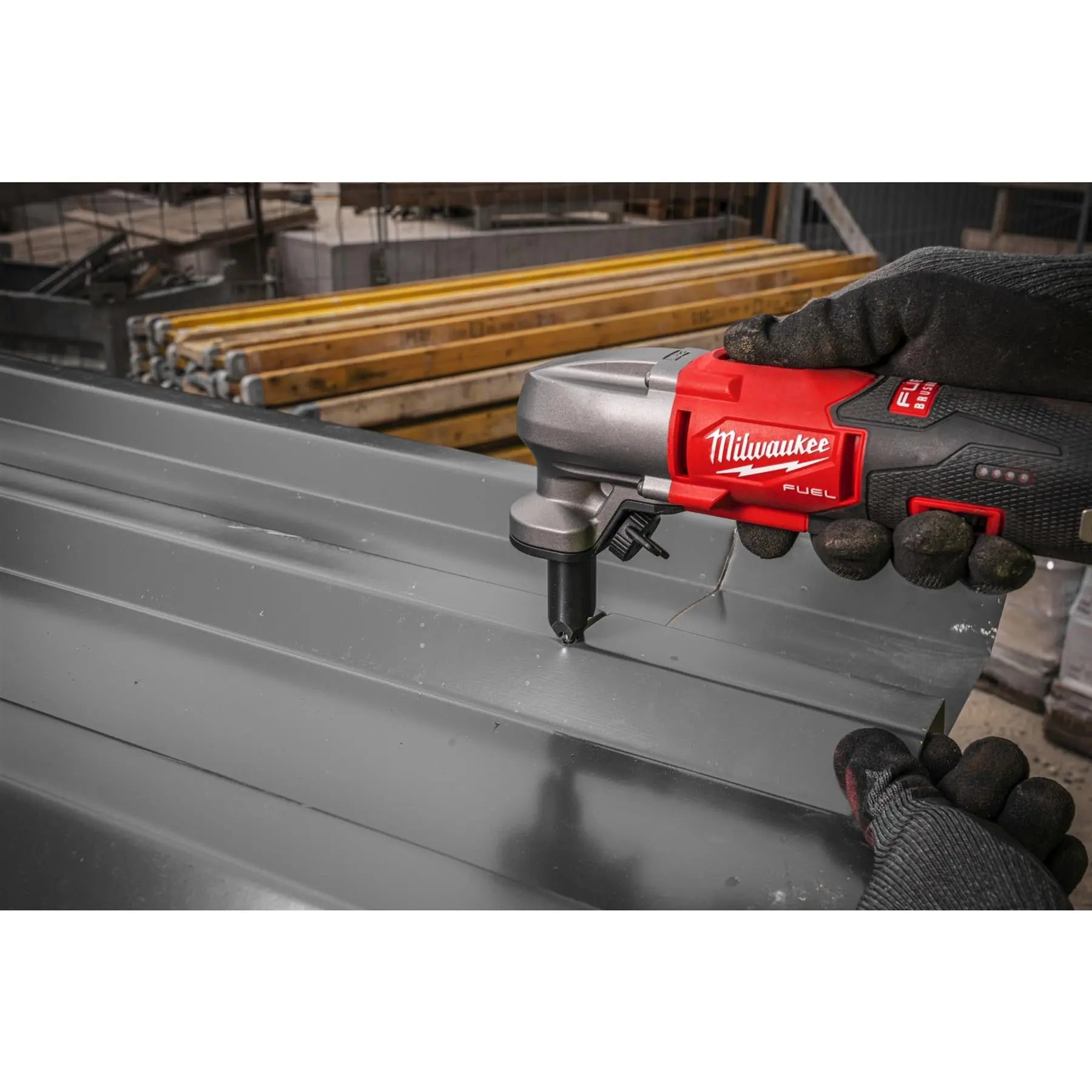 Milwaukee M12 Fuel 12V 1.6mm Cordless Nibbler in HD Box Bare Unit M12FN16-0X White Rose Tools