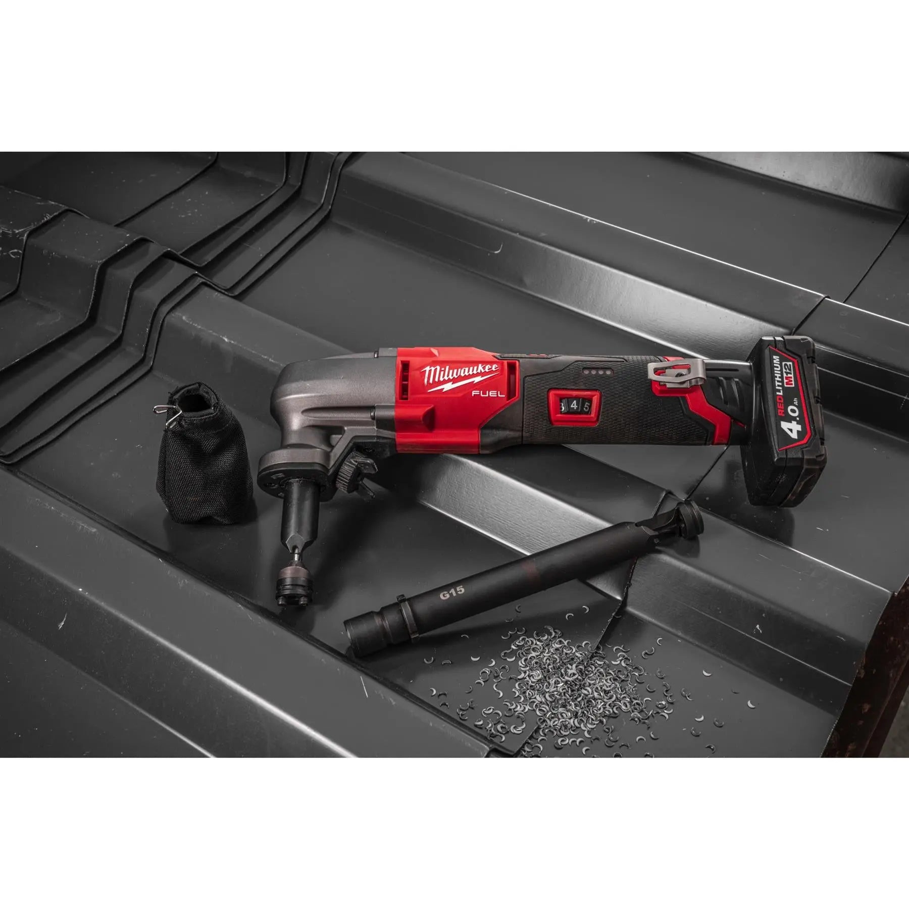 Milwaukee M12 Fuel 12V 1.6mm Cordless Nibbler in HD Box Bare Unit M12FN16-0X White Rose Tools