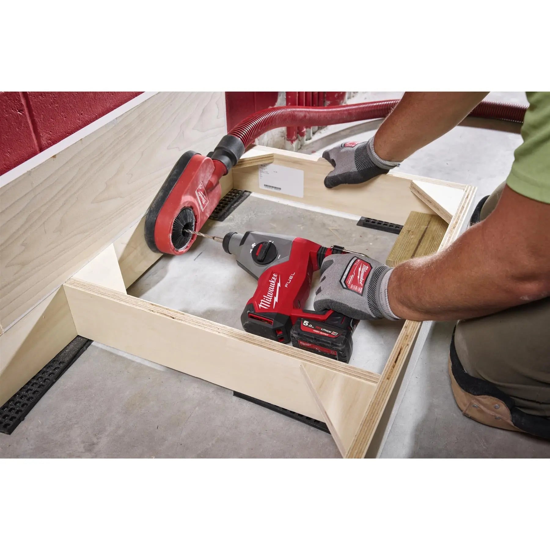 Milwaukee M12 Fuel 12V Compact 16mm Cordless SDS Plus Hammer Drill Bare Unit M12FHAC16-0 White Rose Tools