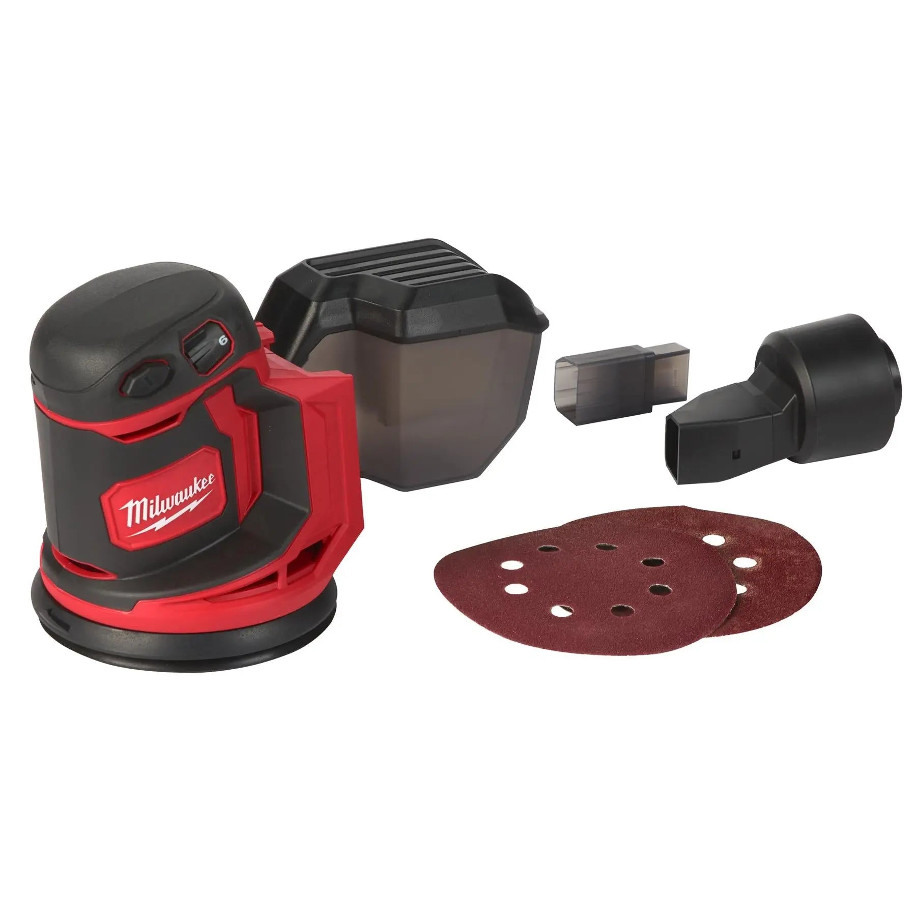 Milwaukee M18 18V 125mm Cordless Random Orbital Sander Bare Unit M18BOS125-0 White Rose Tools