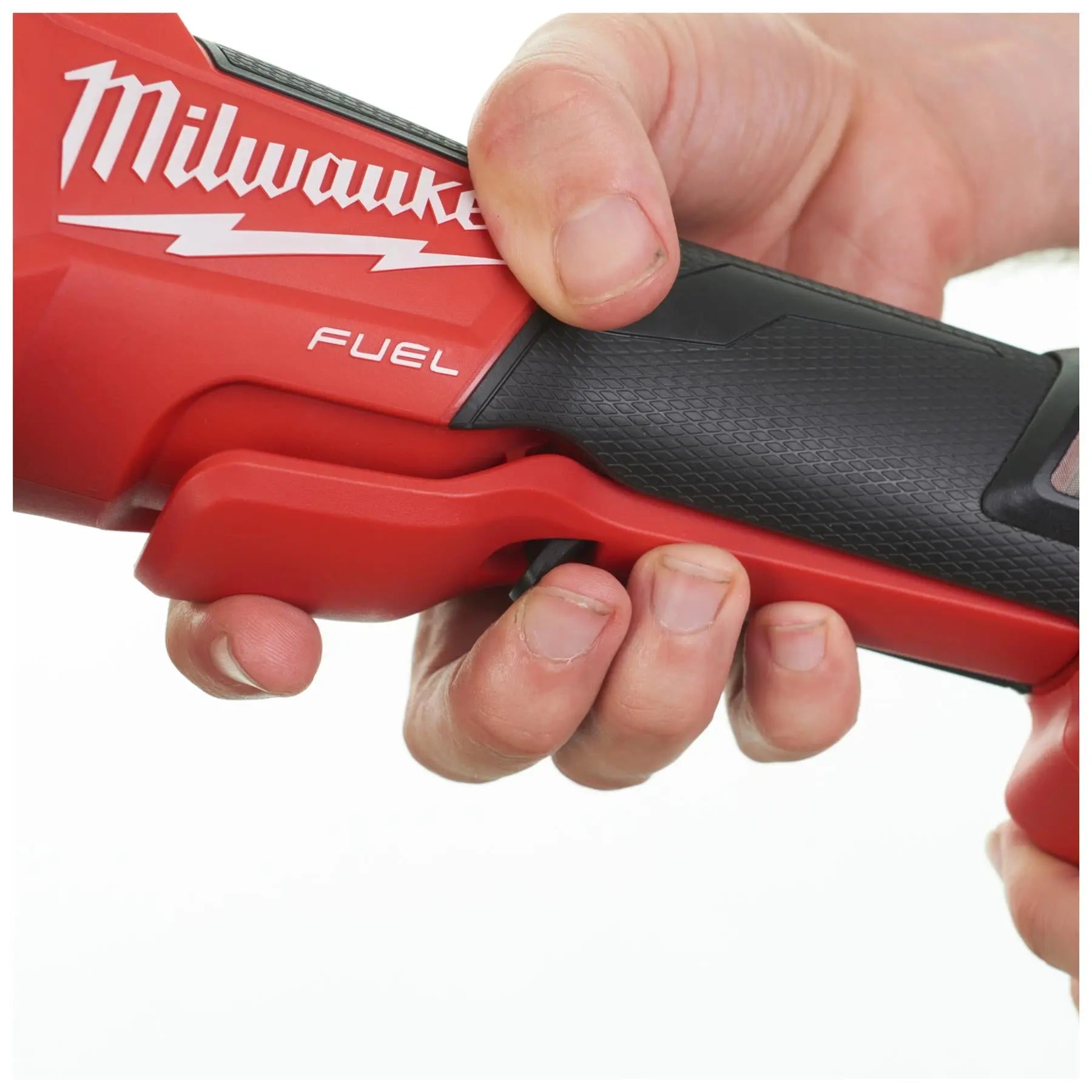 Milwaukee M18 18V Fuel 125mm Flathead Braking Cordless Angle Grinder with Paddle Switch Bare Unit M18FSAGF125XPDB-0X White Rose Tools