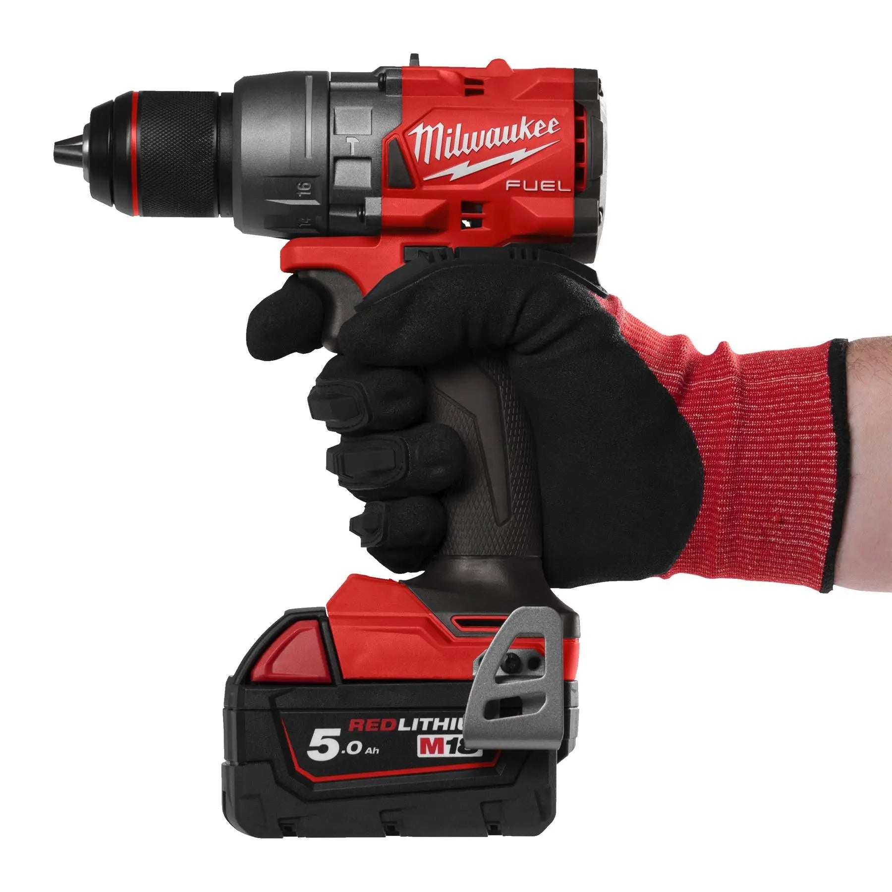 Milwaukee M18 18V Fuel Cordless Percussion Combi Drill Bare Unit M18FPD3-0 White Rose Tools