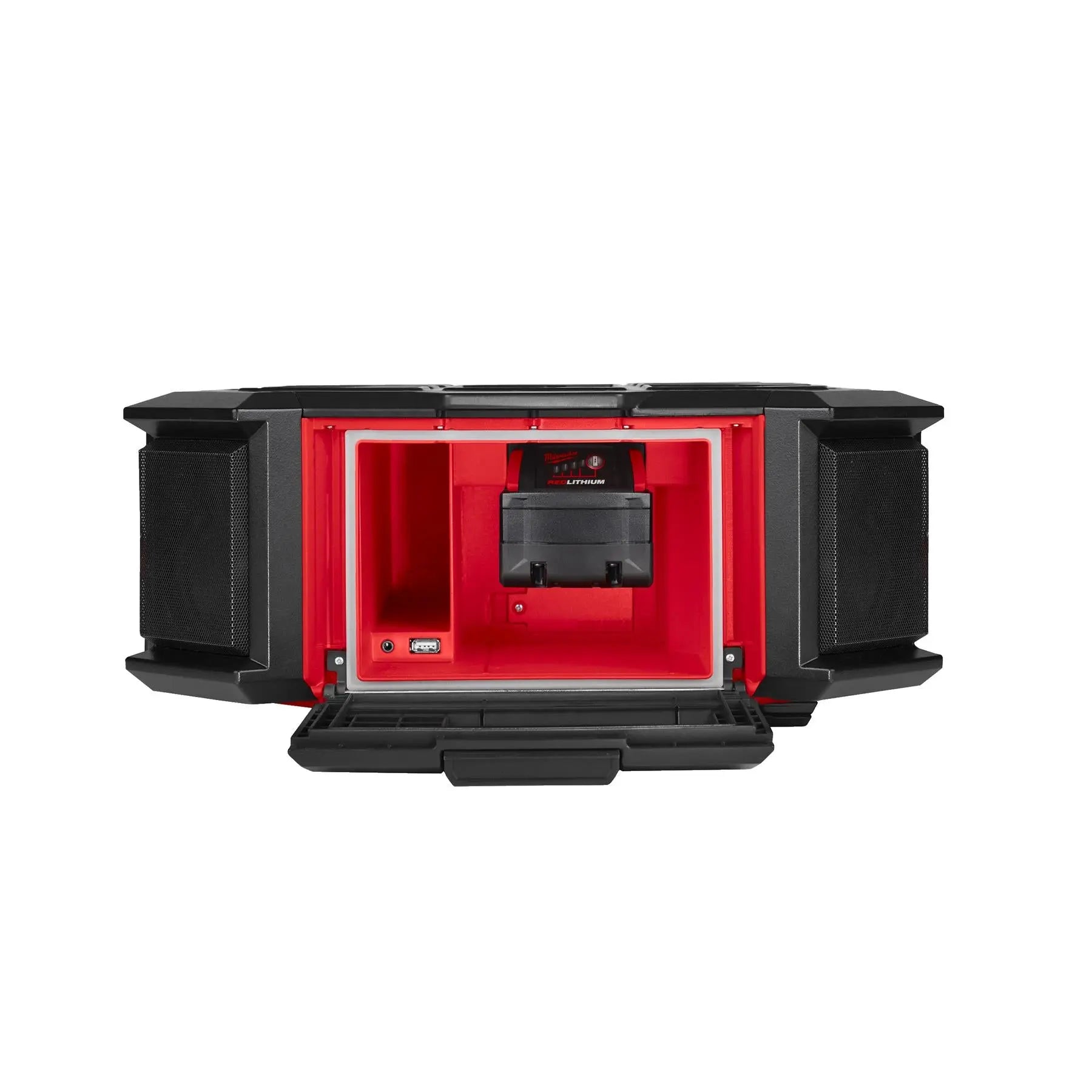 Milwaukee M18 18V PACKOUT Radio Charger DAB+ AM/FM Bare Unit M18PRCDAB+-0 White Rose Tools