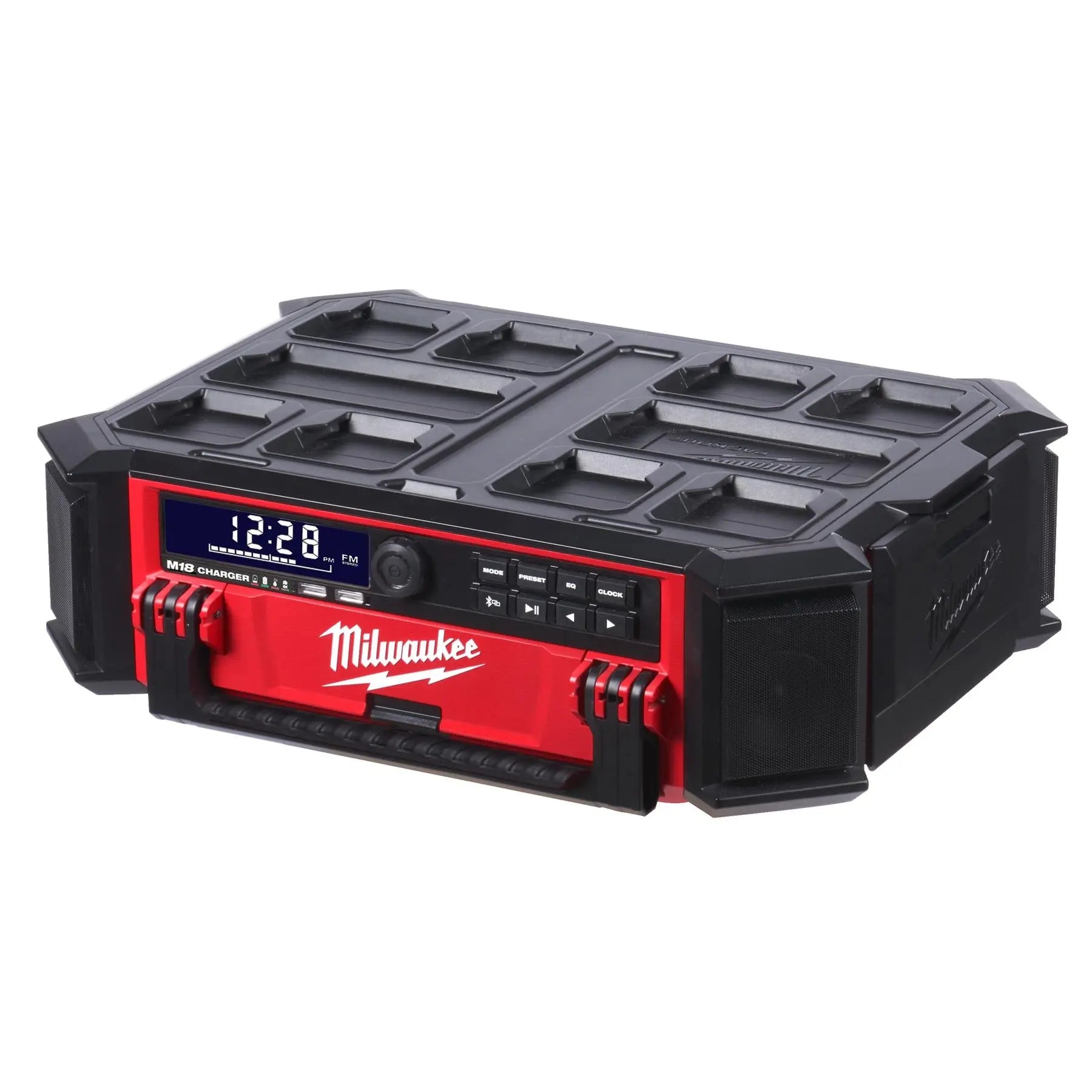Milwaukee M18 18V PACKOUT Radio Charger DAB+ AM/FM Bare Unit M18PRCDAB+-0 White Rose Tools