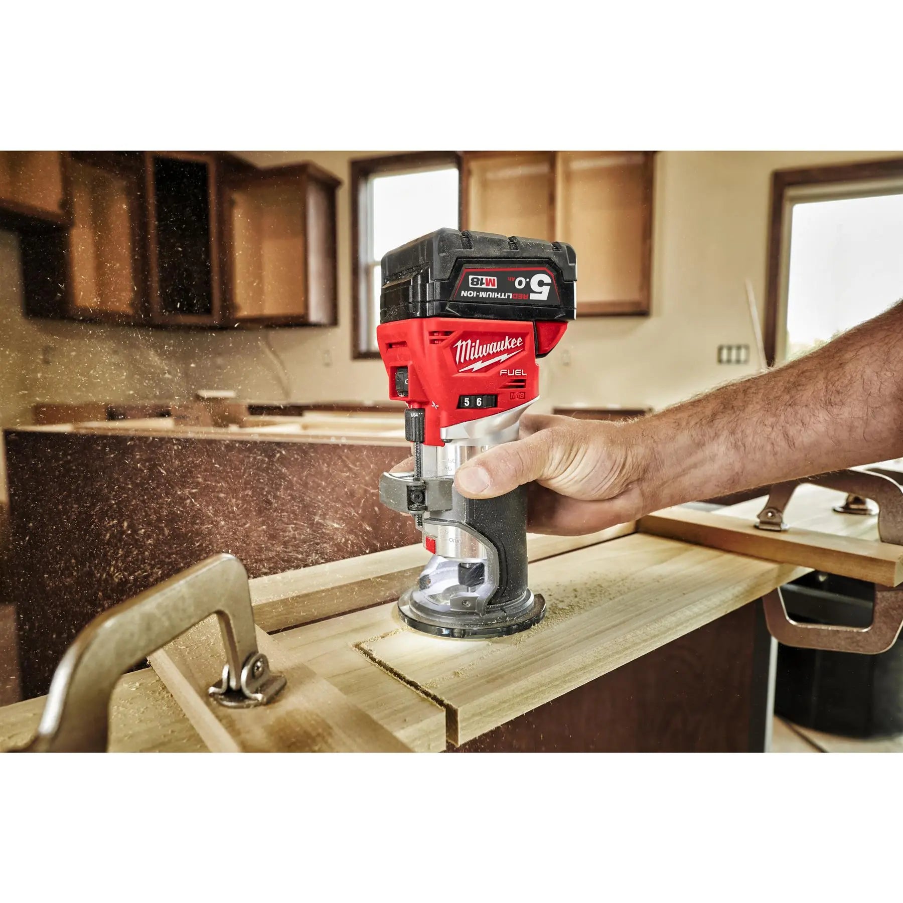 Milwaukee M18 Fuel 18V Cordless 1/4" Trim Router in HD Box Bare Unit M18FTR-0X White Rose Tools