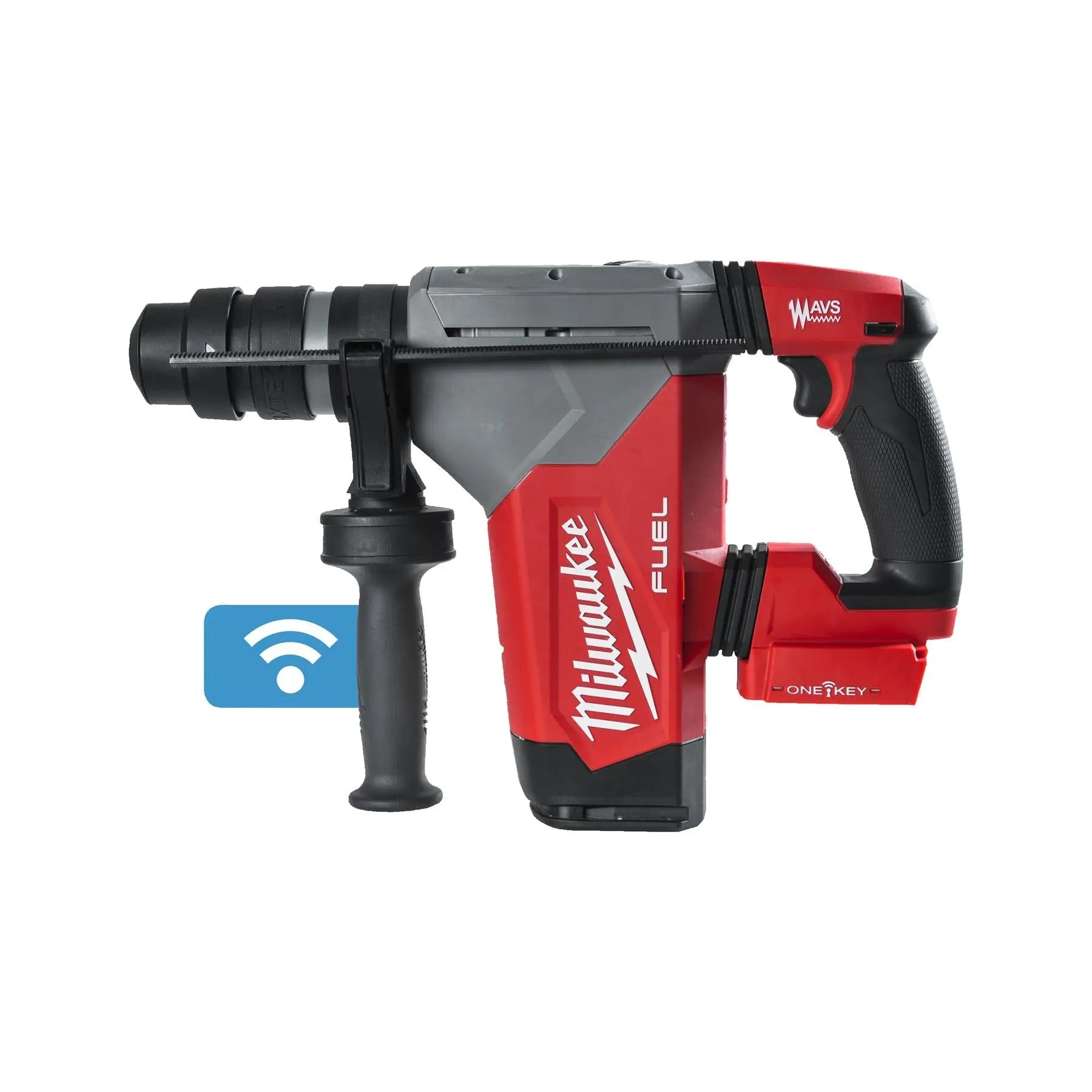 Milwaukee M18 Fuel 18V One-Key 4 Mode 32mm Cordless SDS Plus Hammer Drill Fixtec Chuck HD Box Bare Unit M18ONEFHPX-0X White Rose Tools
