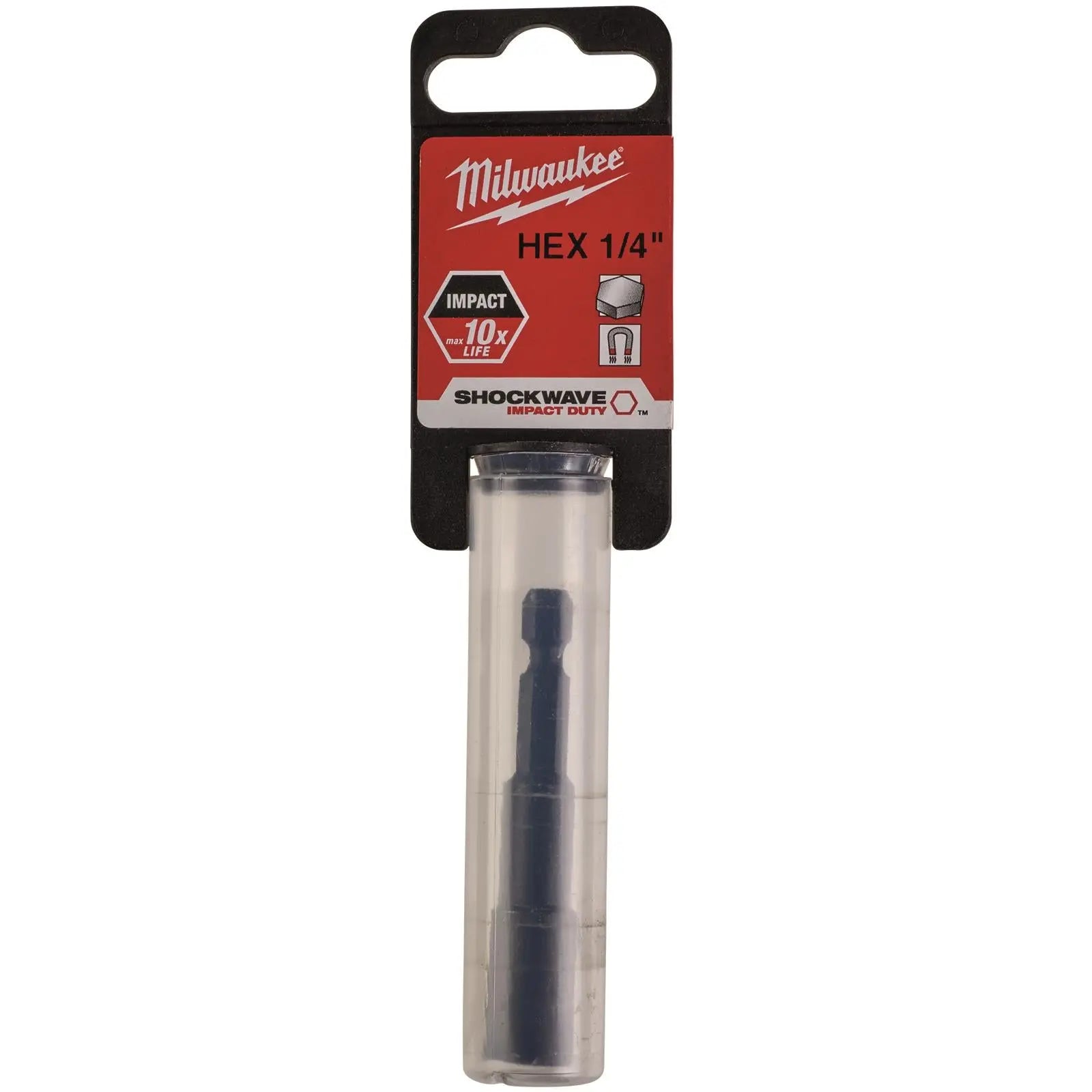 Milwaukee Magnetic Nut Driver Shockwave Impact Duty 1/4" Hex Shank Nut Runner