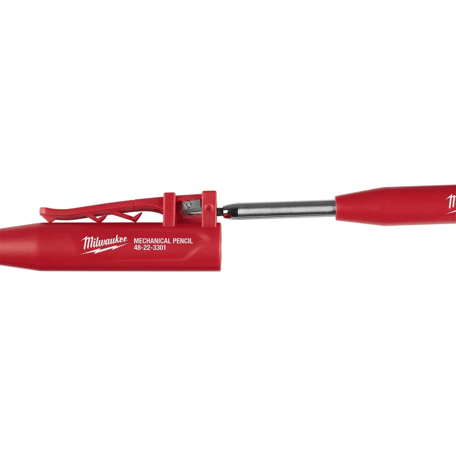 Milwaukee Mechanical Construction Pencil with 10 Pack Graphite Leads White Rose Tools